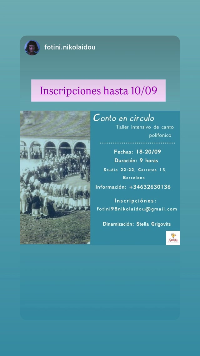 Canto en circulo