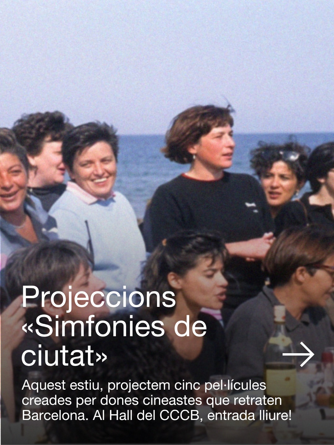 "Simfonies de ciutat" — free summer cinema in the CCCB Hall