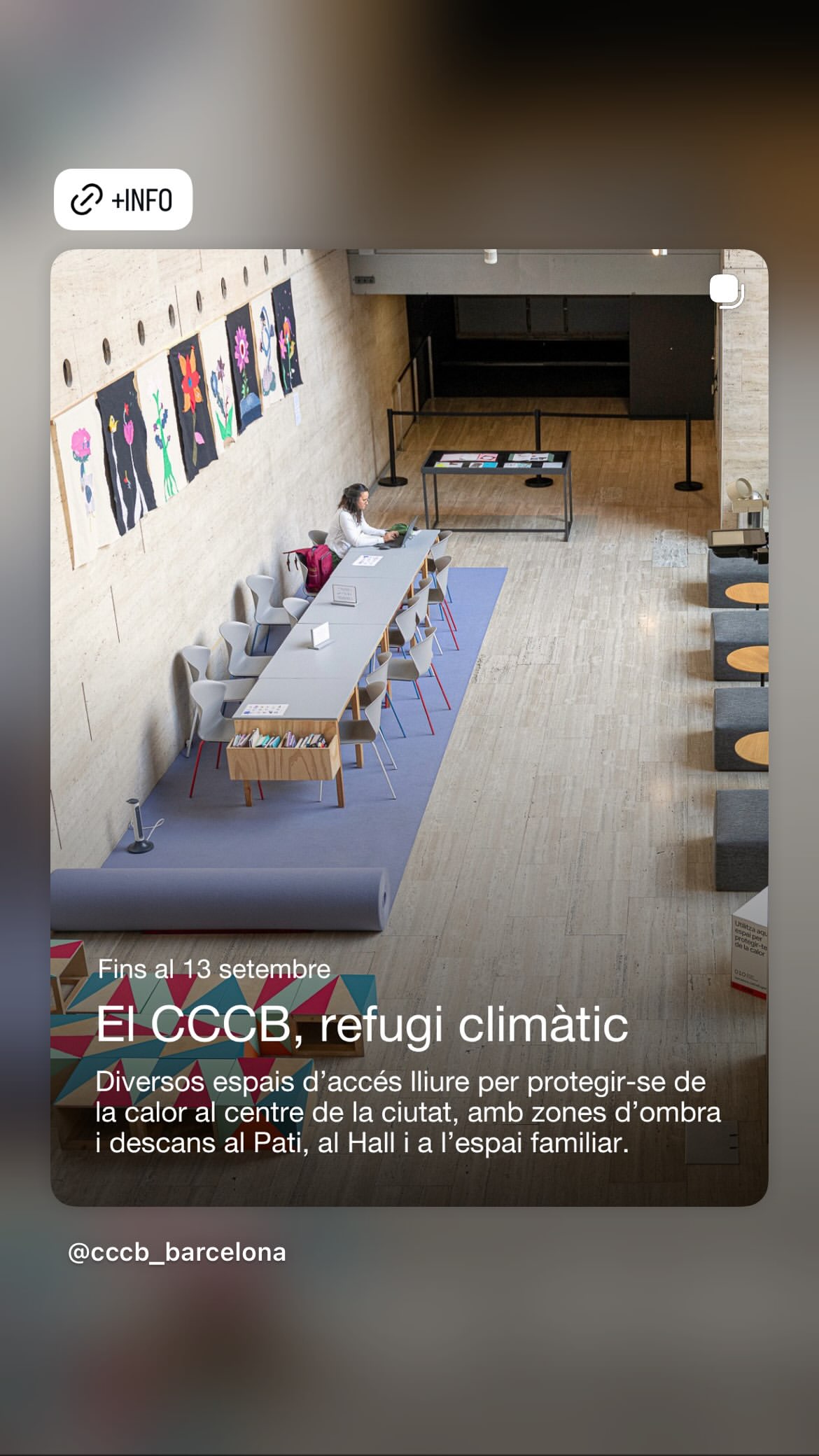 El CCCB, refugi climàtic