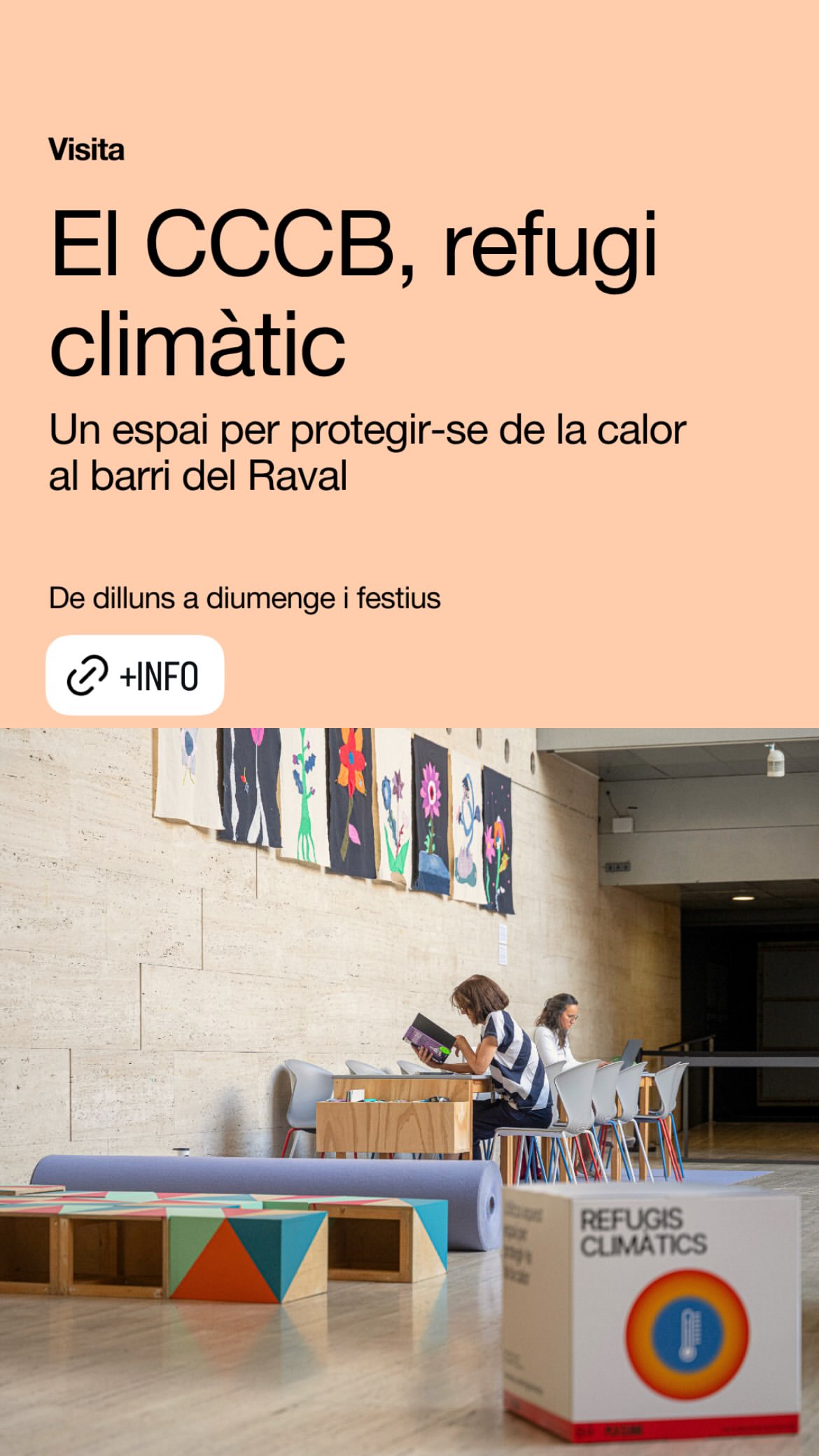 El CCCB, refugi climàtic