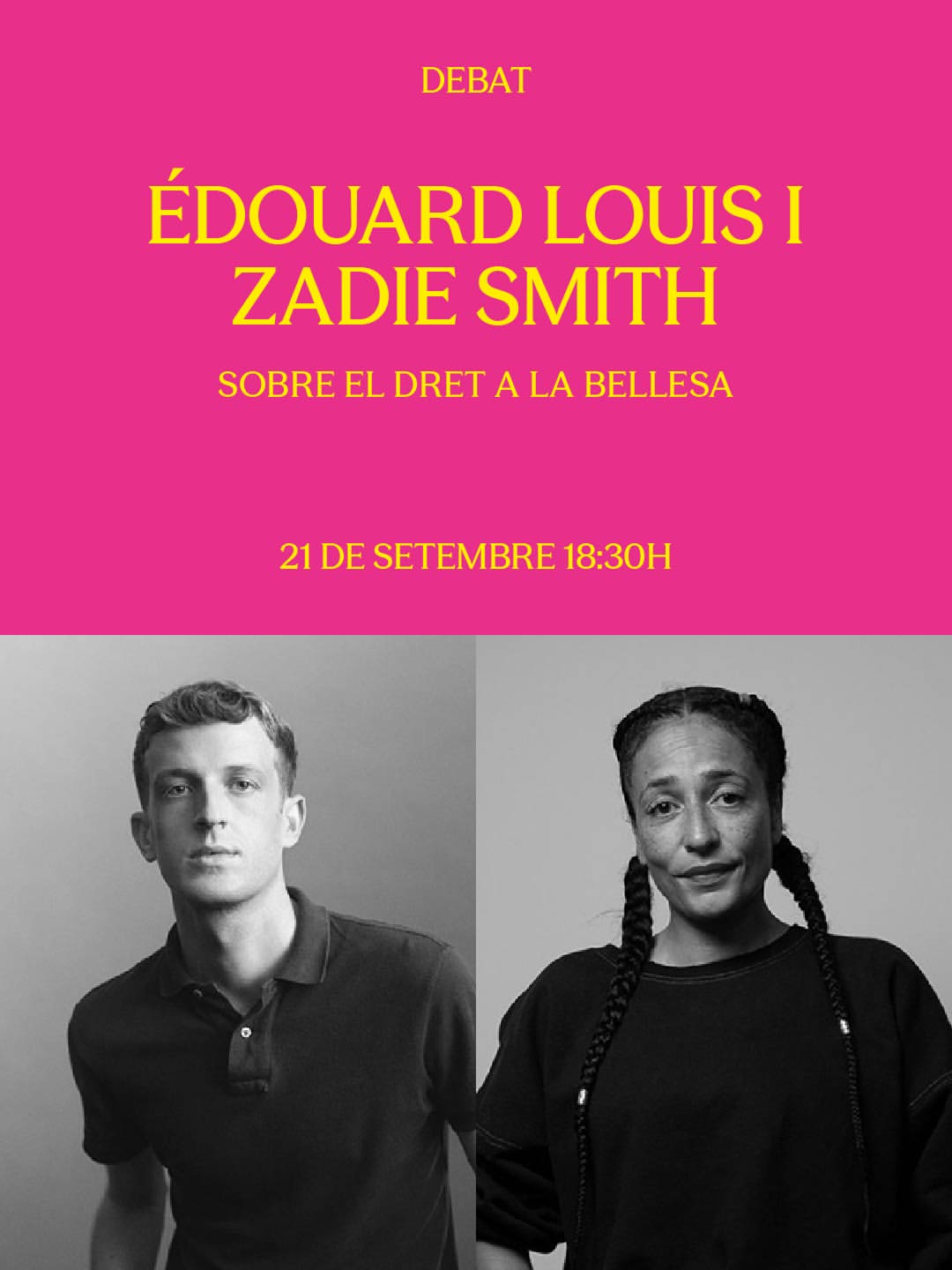 Édouard Louis & Zadie Smith — Retransmissió (entrades a la venda)