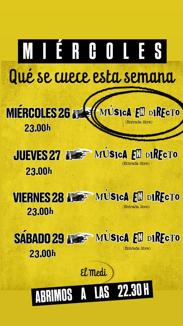 Música en directo — El Medi