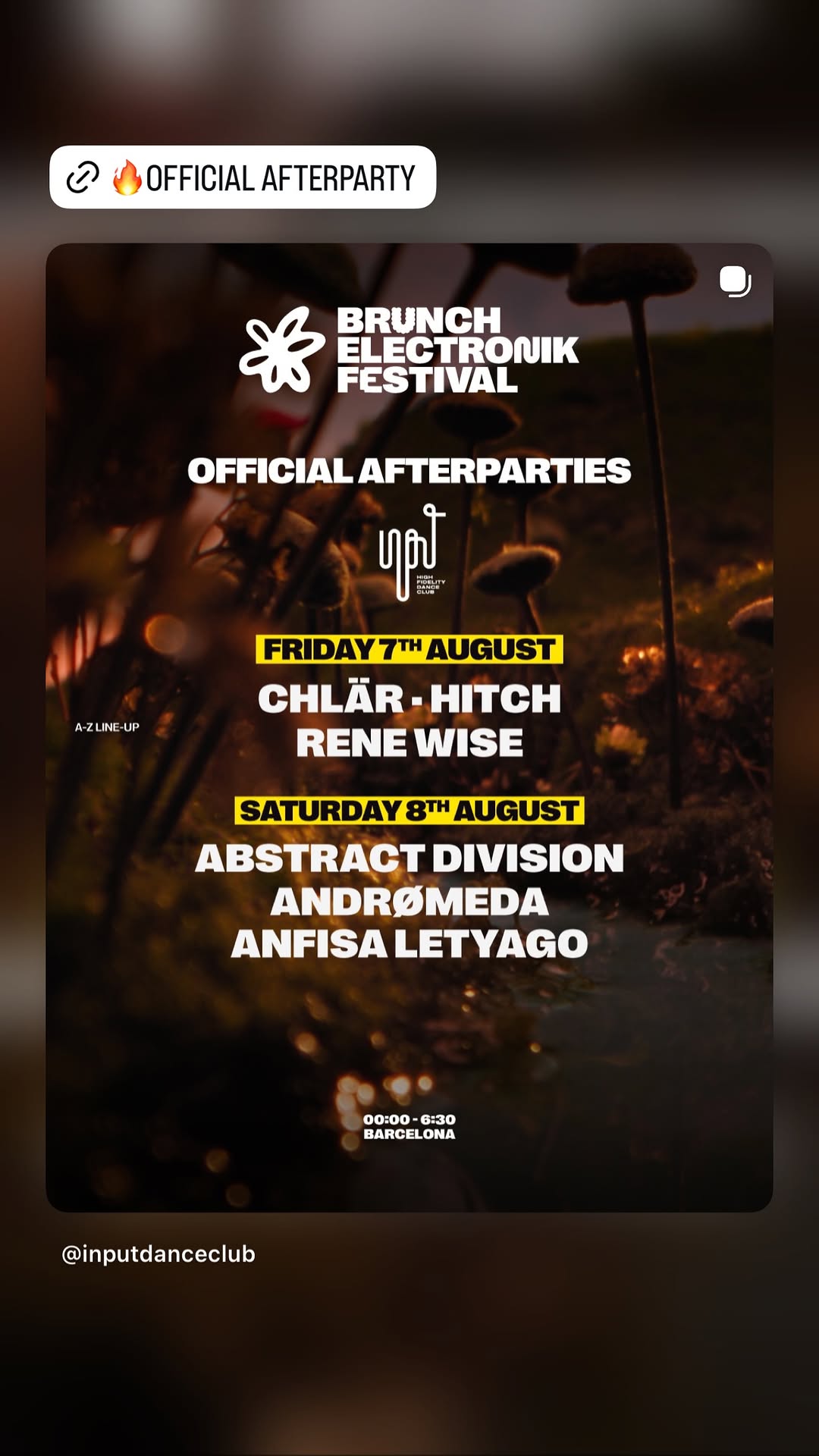 Brunch Electronik Official Afterparty — Abstract Division, AndrØmeda & Anfisa Letyago