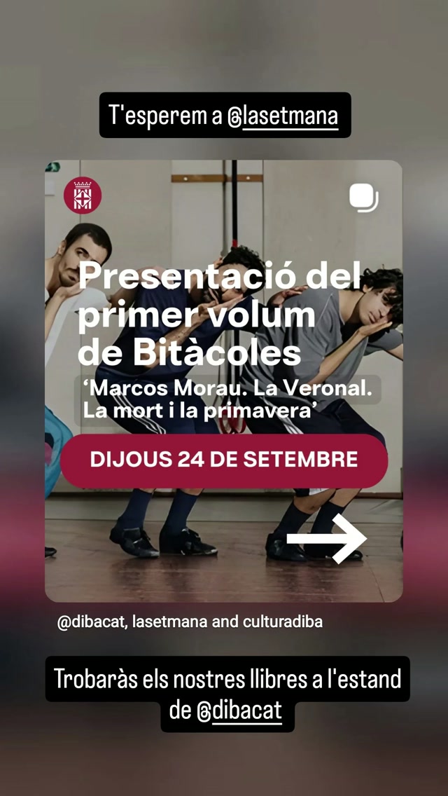 Presentation of Bitàcoles Vol. 1 — Marcos Morau. La Veronal. La mort i la primavera