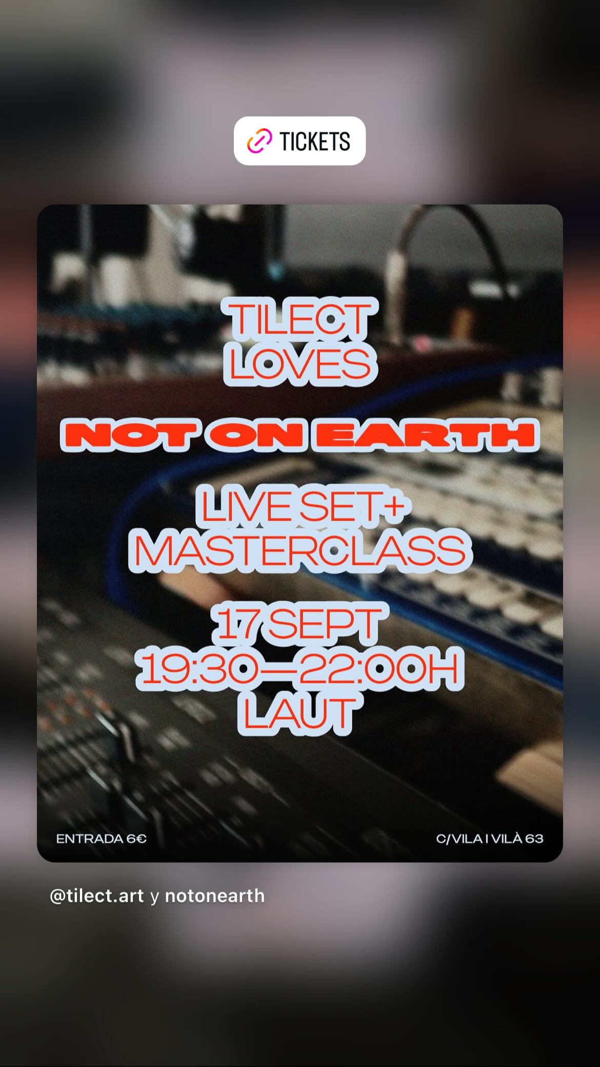 Tilect Loves — NotOnEarth (live set + masterclass)