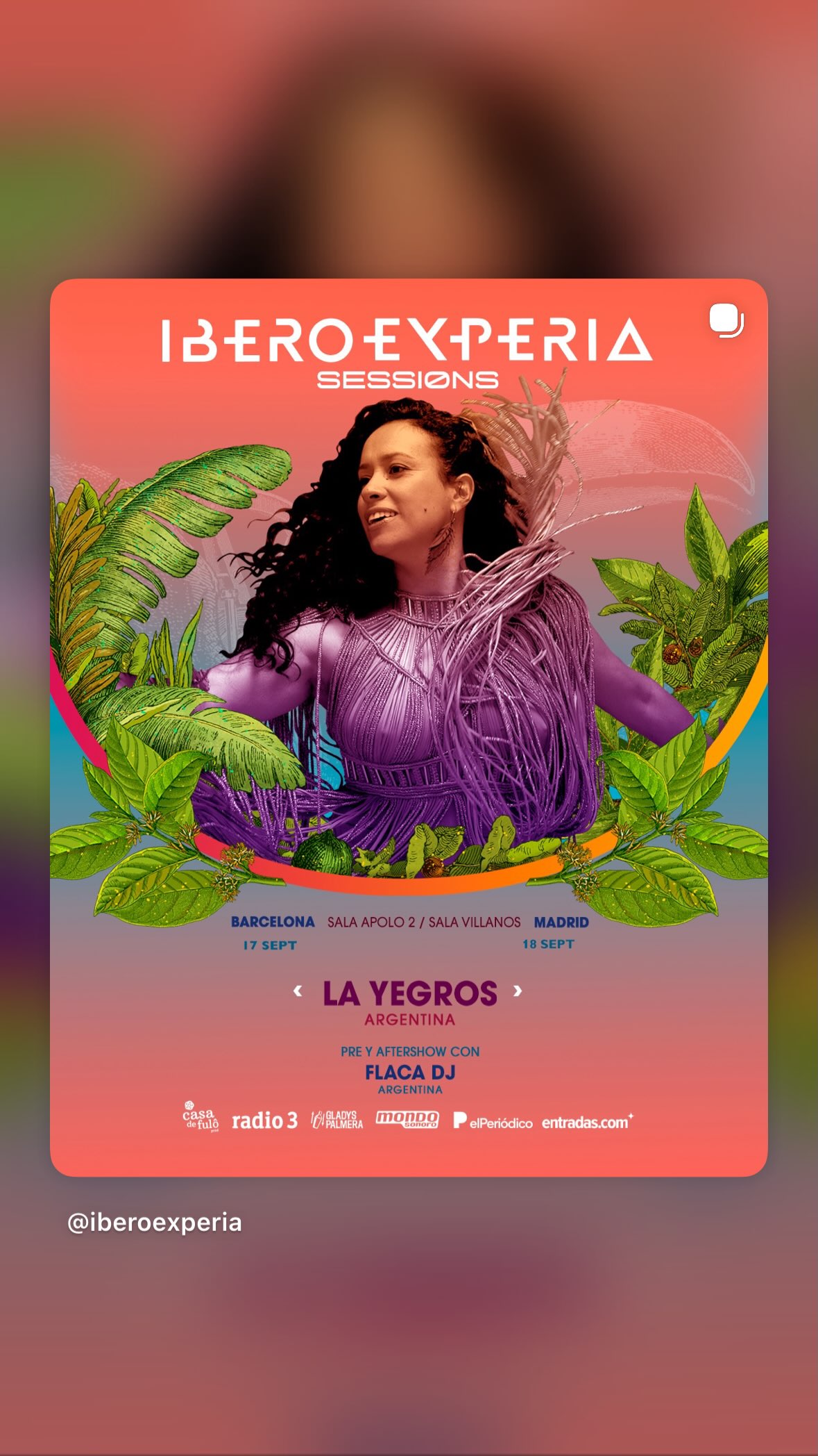 LA YEGROS — Iberoexperia (Sala Apolo, Barcelona)