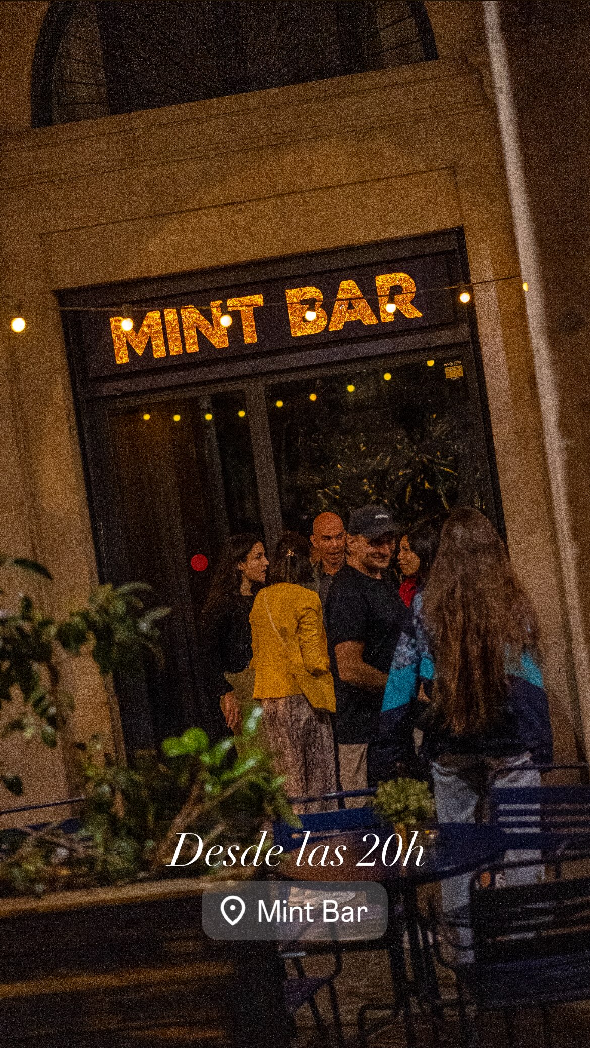 Mint Bar open from 20:00
