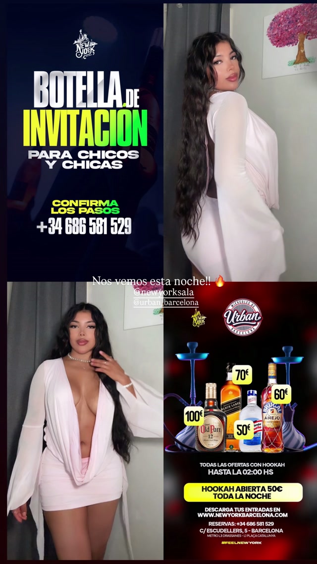Botella de invitación (bottle & hookah deals)