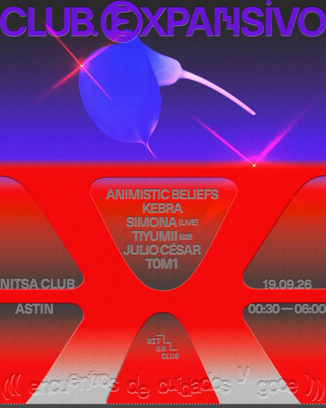 Nitsa — Animistic Beliefs, KEBRA, SIMONA (live), T0M1, TIYUMII b2b Julio César