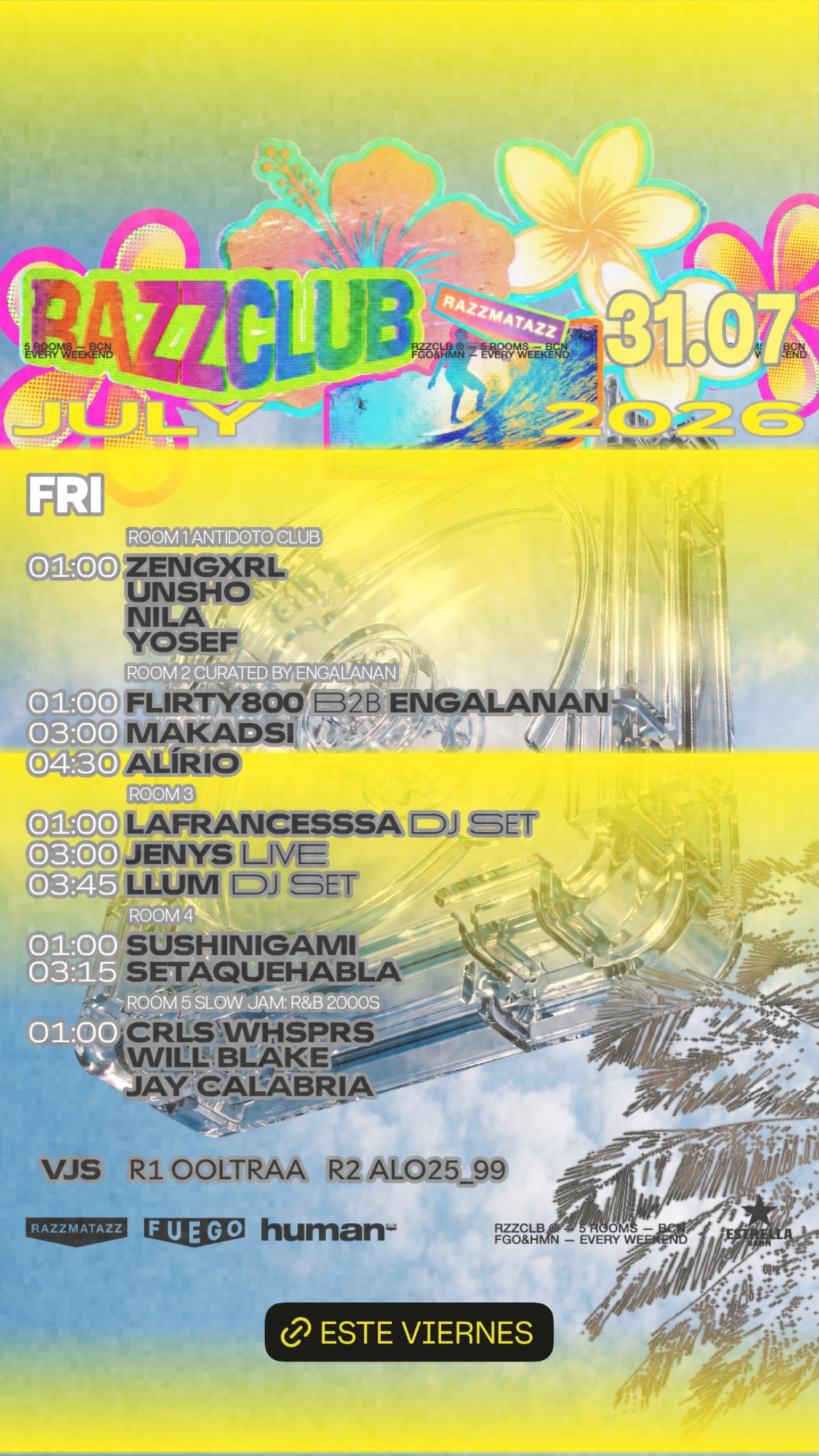 RAZZCLUB Friday: 5 Rooms