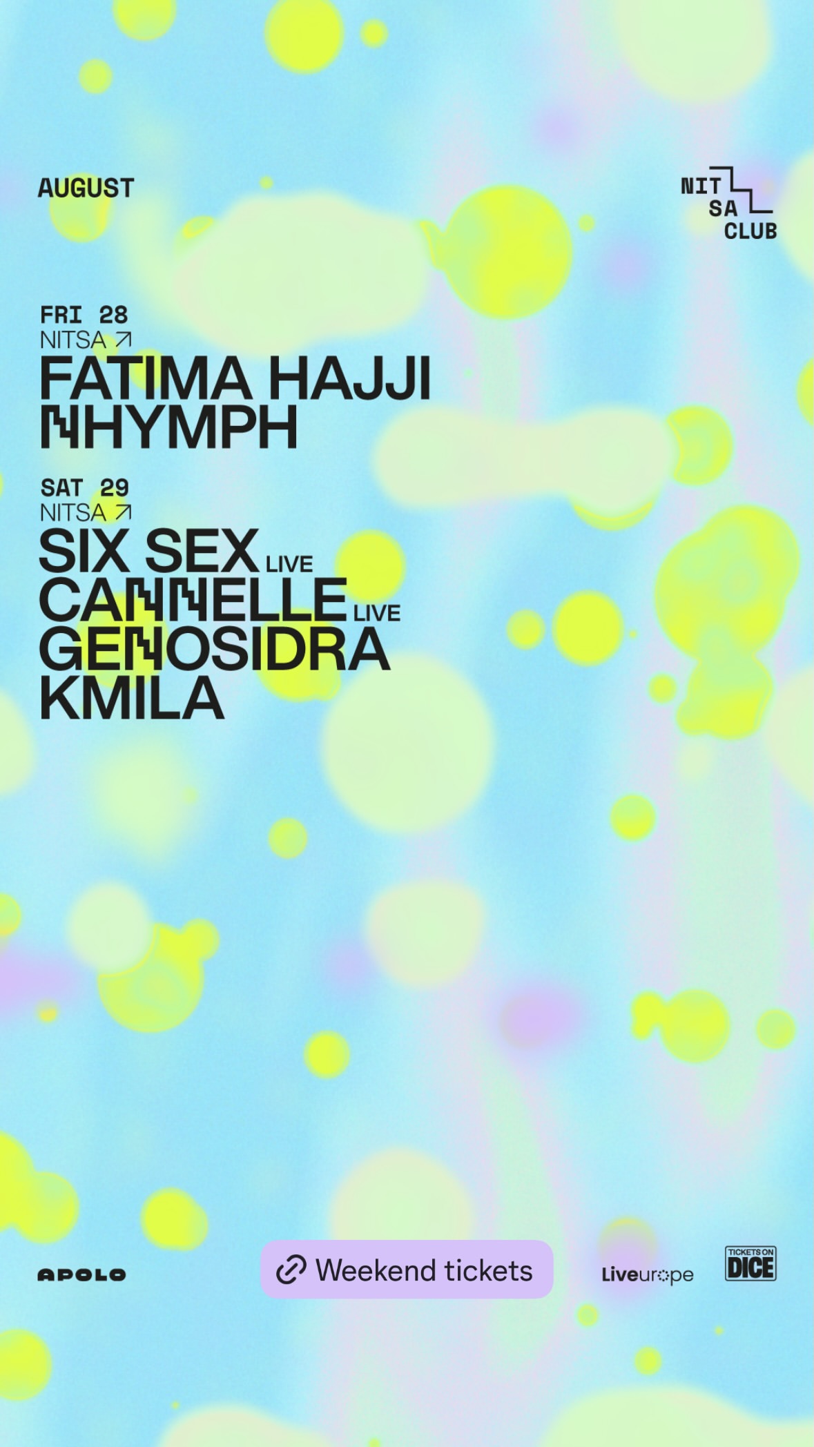 NITSA — @fatimahajji + @nhymph.dj