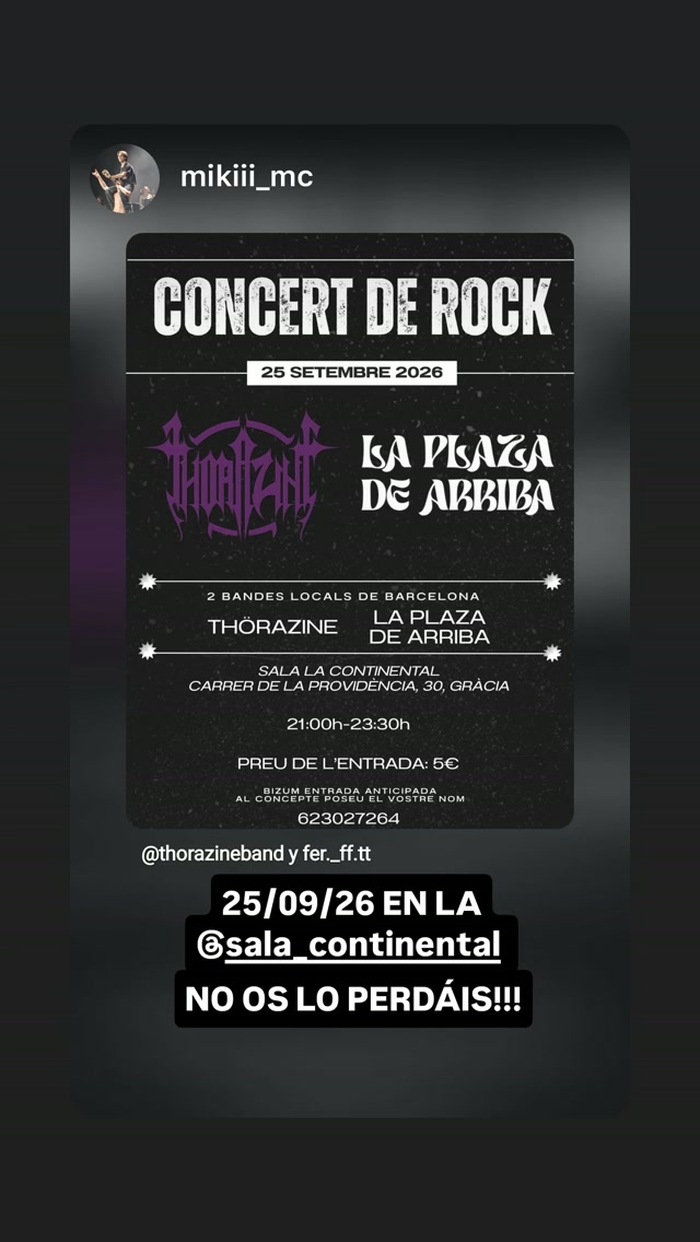 Concert de Rock — 25 Sep 2026