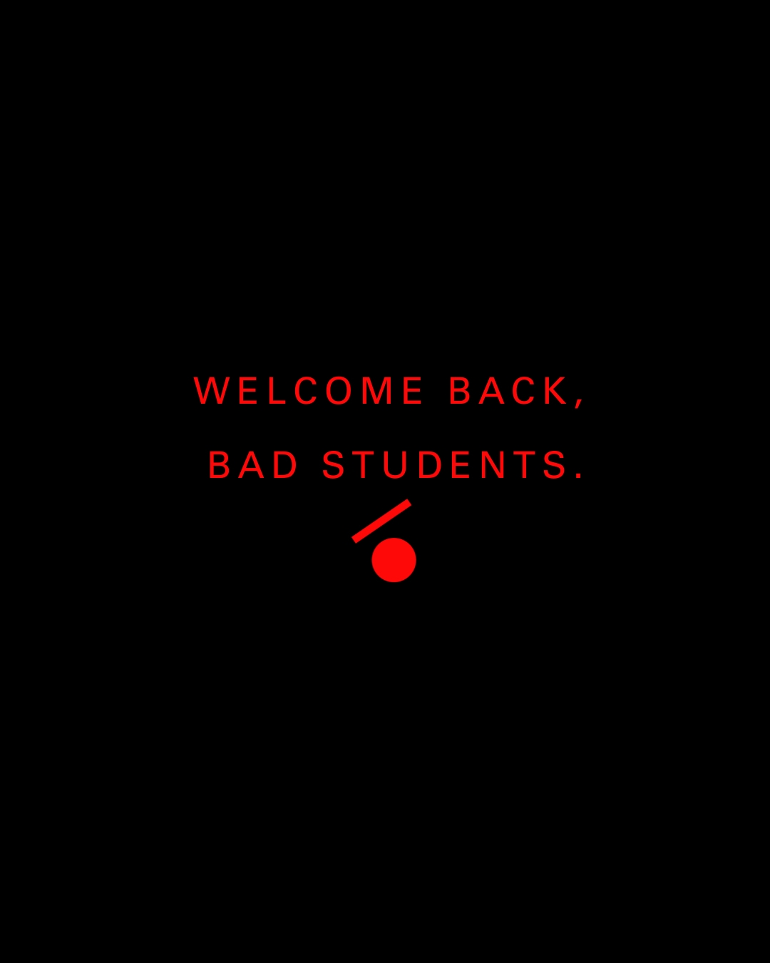 BACK TO (OLD) SCHOOL