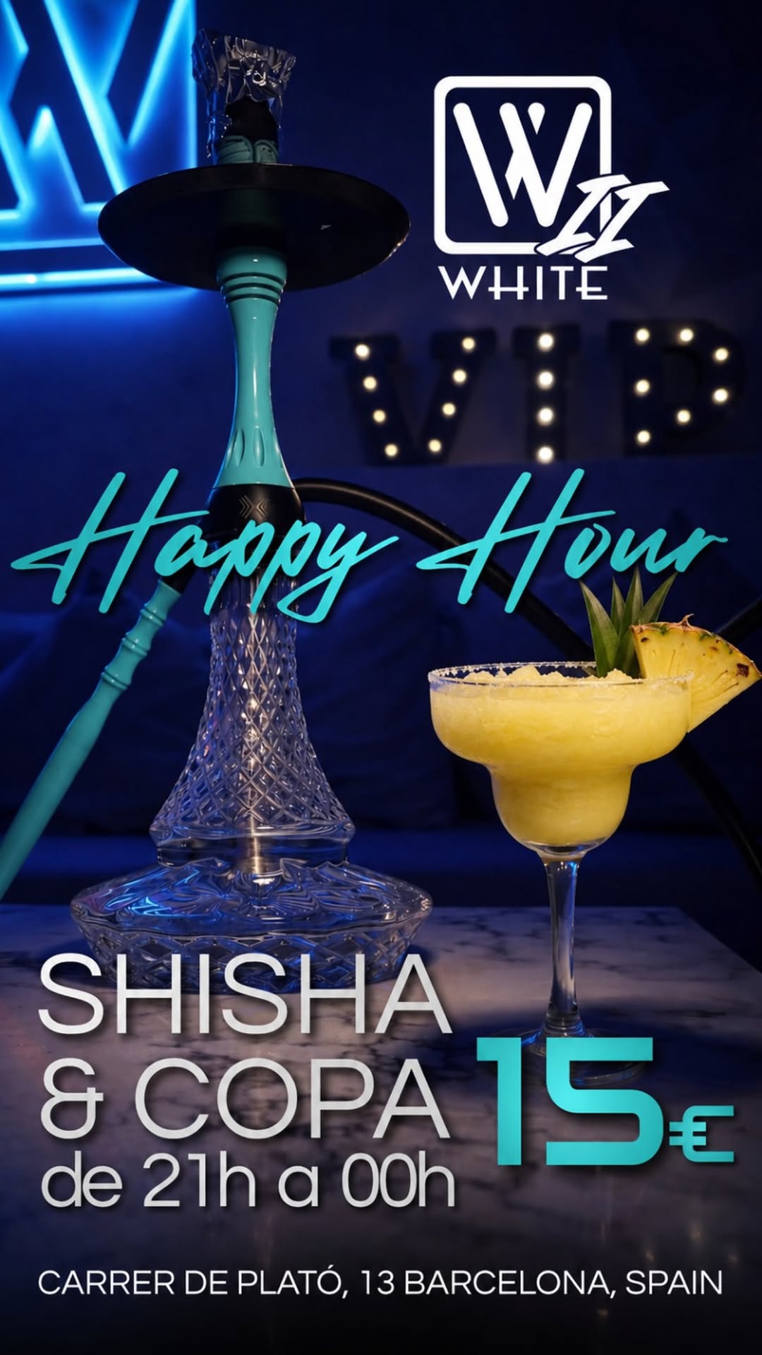 Happy Hour — Shisha & Drink 15€