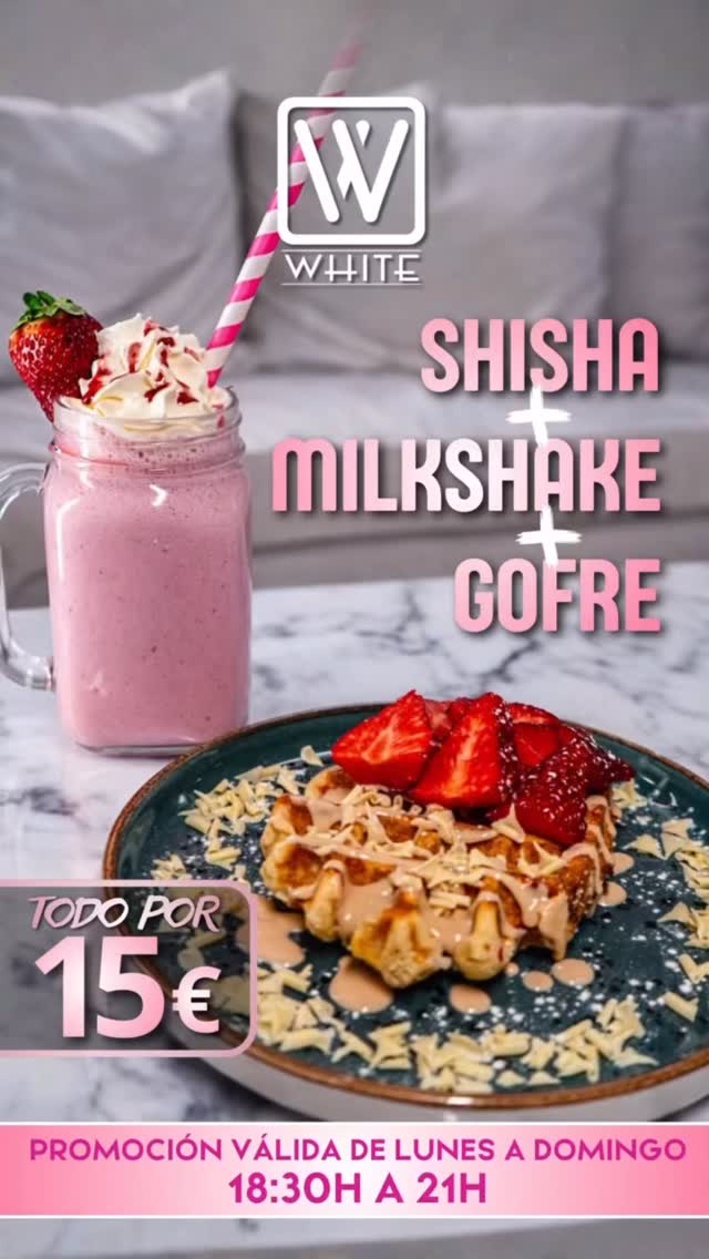 Shisha + Milkshake + Waffle — 15€ promo