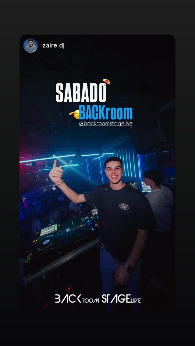 @zaire.dj — Sábado en BackRoom