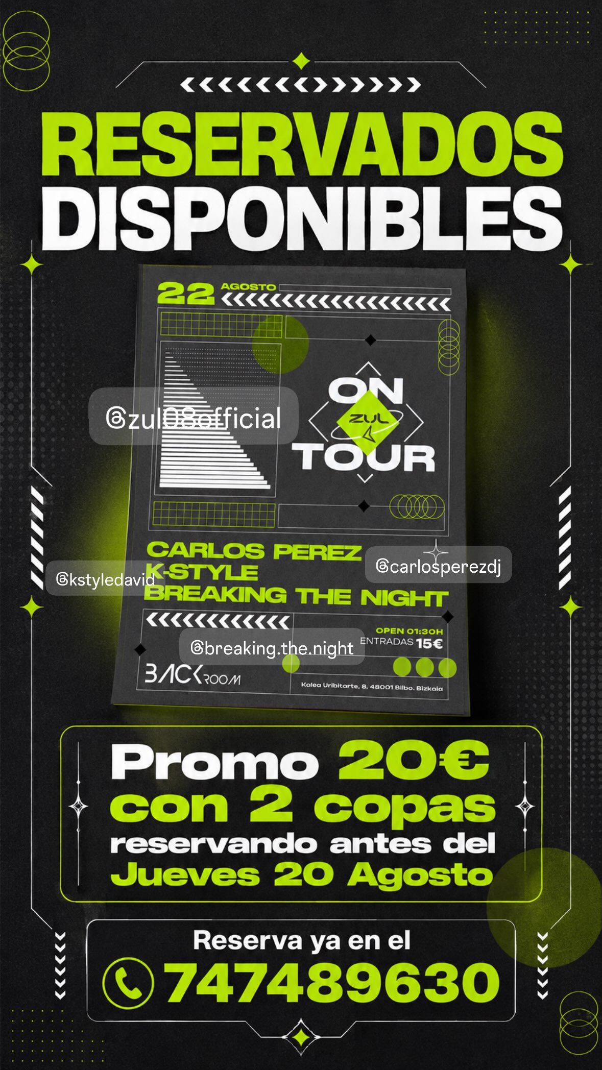 Promo 20€ con 2 copas