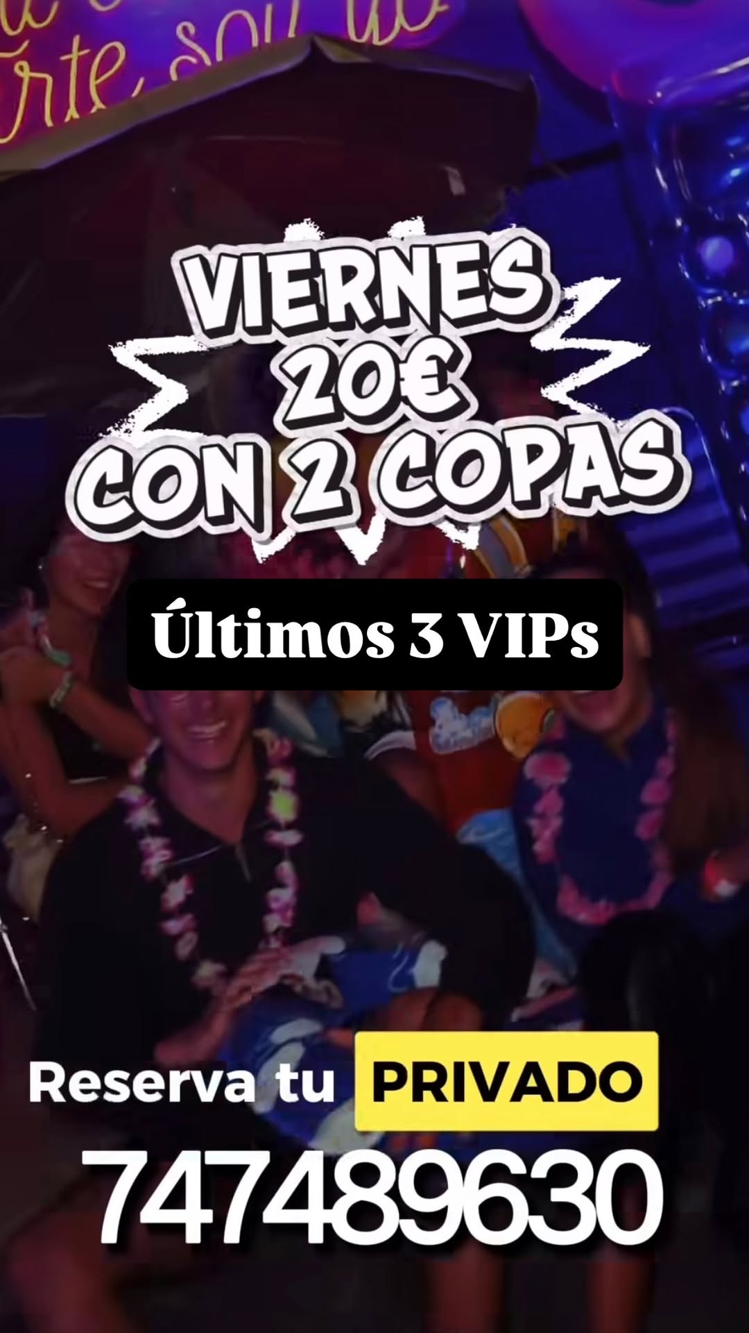Friday — 20€ with 2 drinks (special)