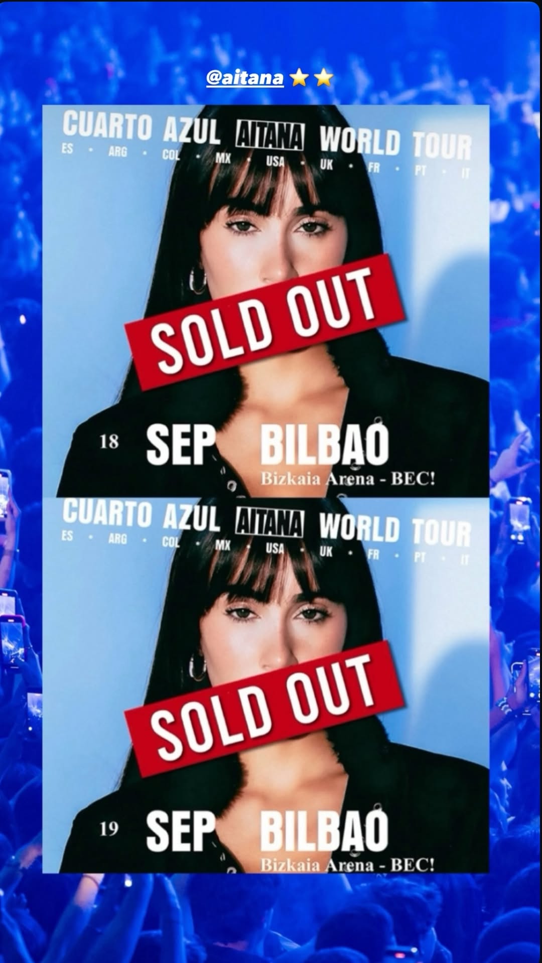 AITANA — Cuarto Azul World Tour