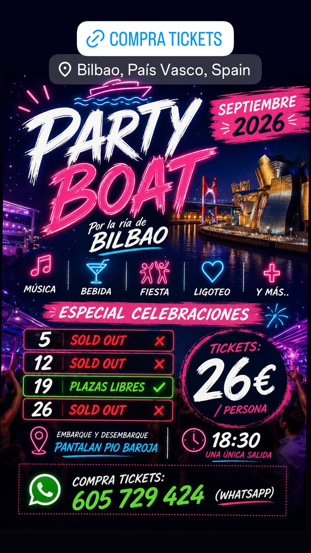 Party Boat — 5 Sep 2026