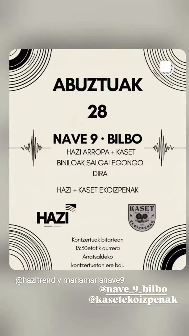 HAZI + KASET — vinyl stall / market (Aste Nagusia)