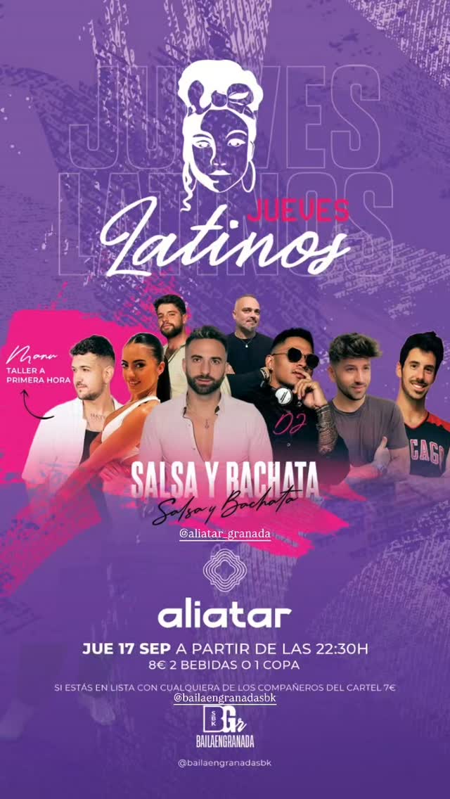 Jueves Latinos — Salsa y Bachata (Aliatar)