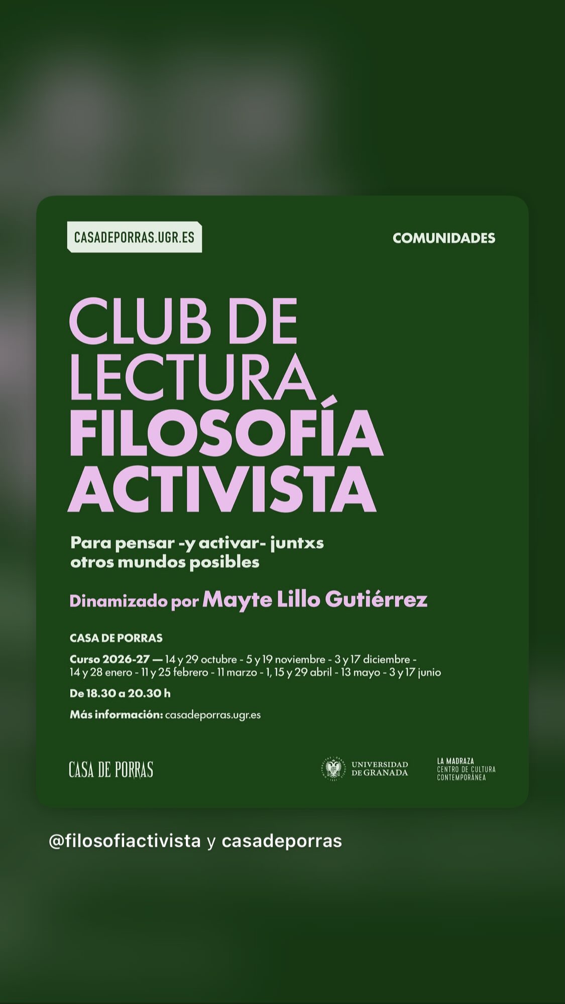 Club de Lectura Filosofía Activista