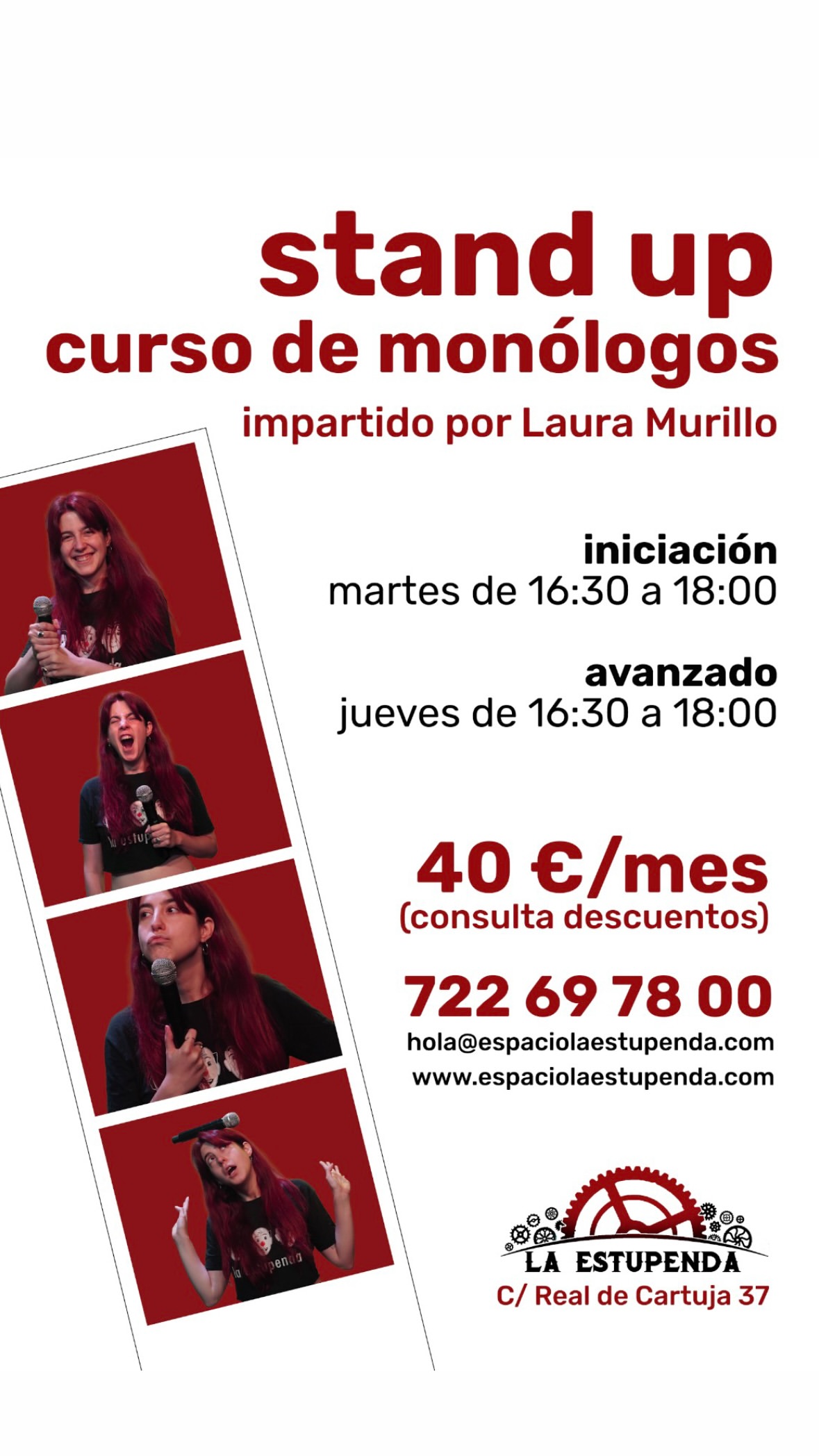 Stand up — curso de monólogos (avanzado)