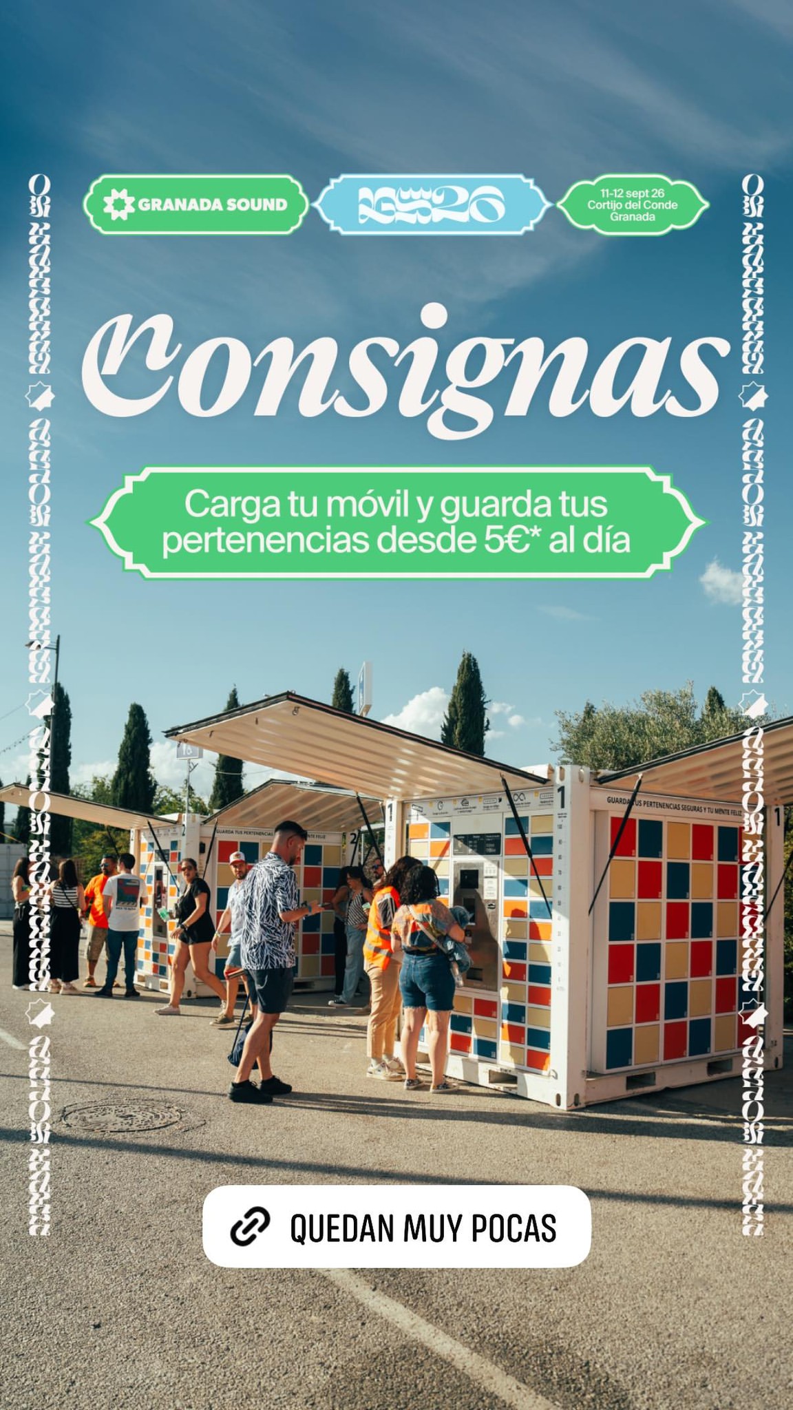 Granada Sound — Lockers & phone charging (from €5/day)