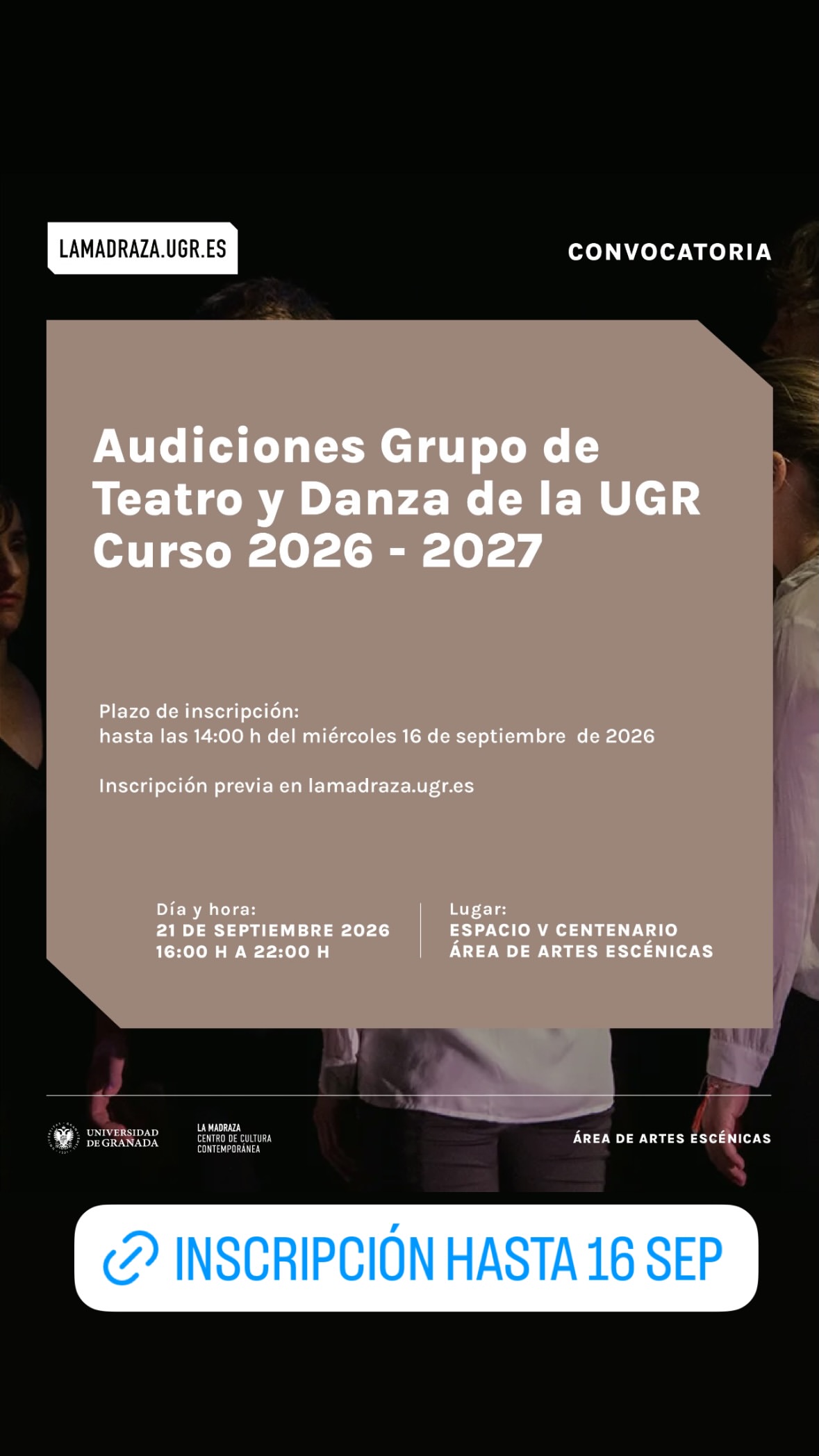 Audiciones Grupo de Teatro y Danza de la UGR
