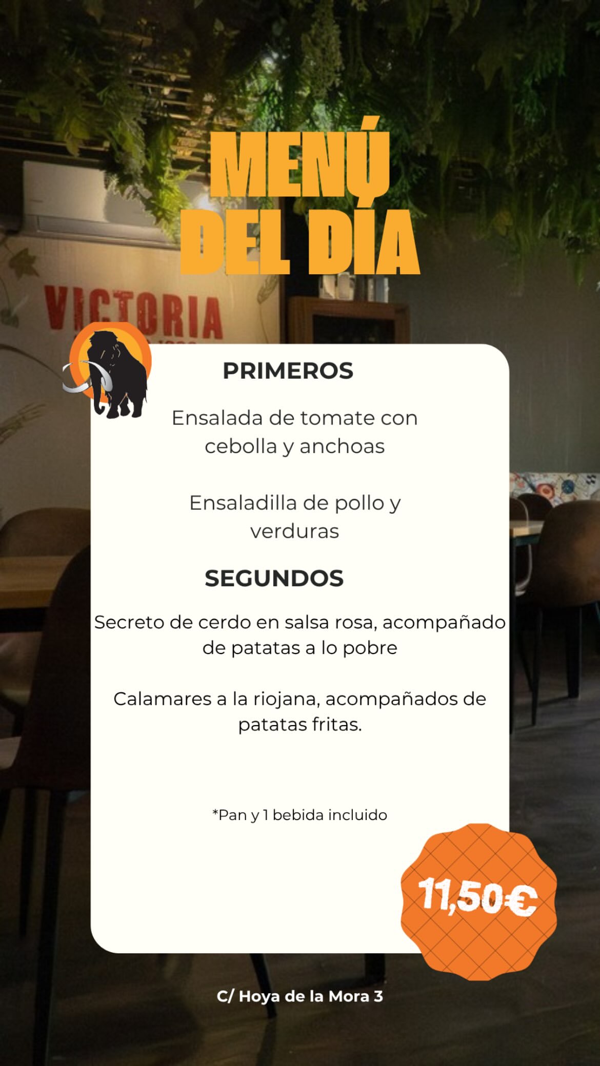 Menú del día