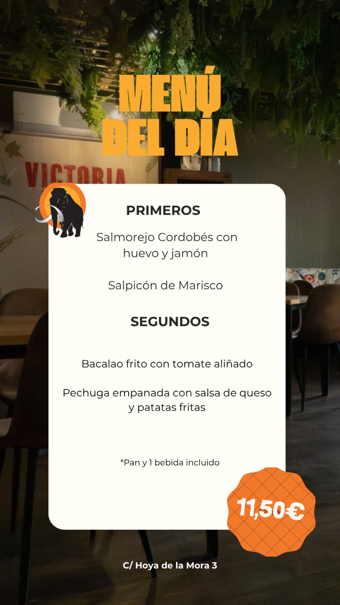 Menú del día