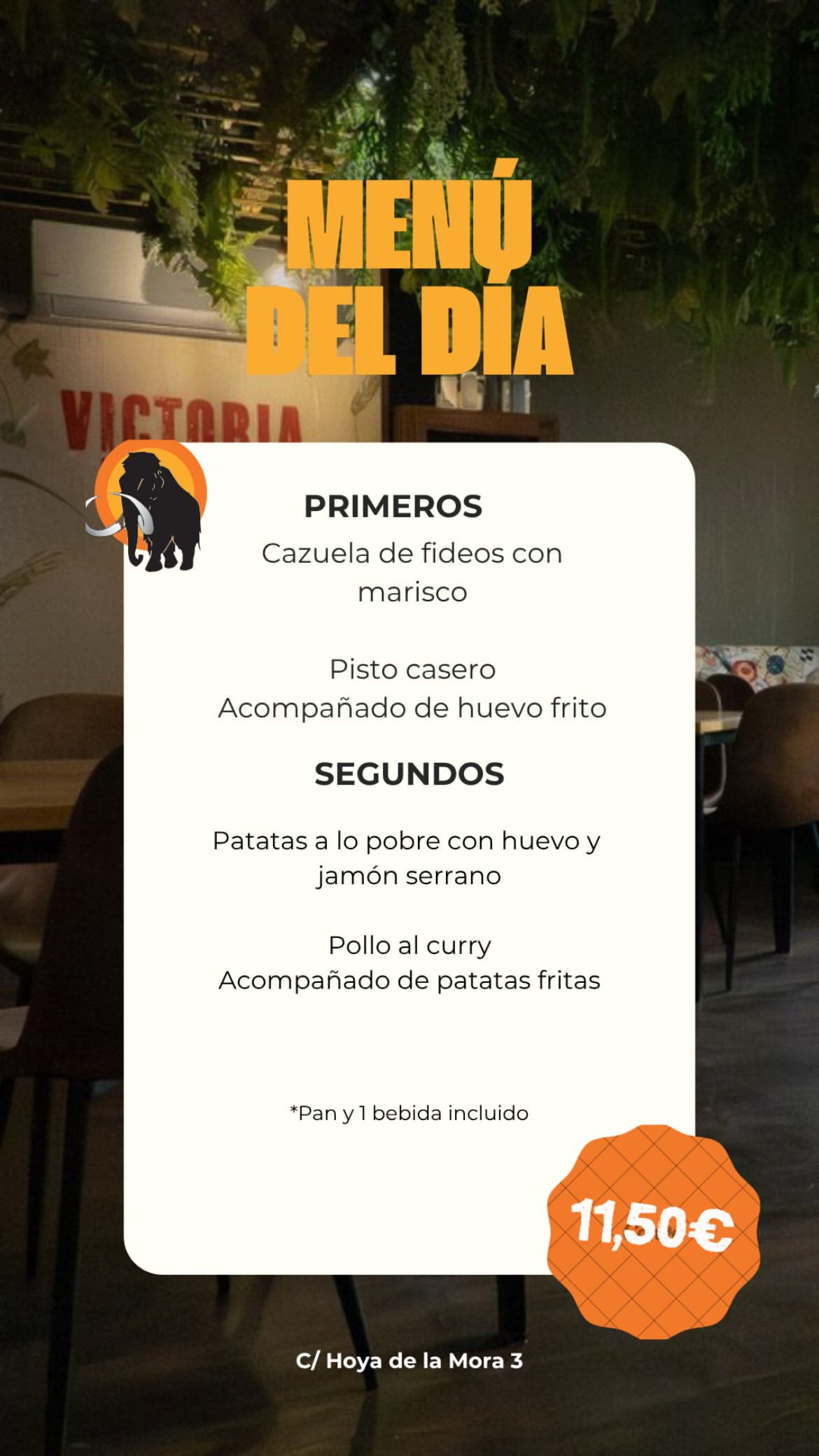 Menú del día