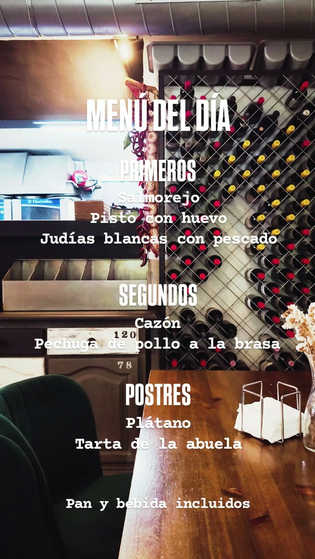 Menú del día