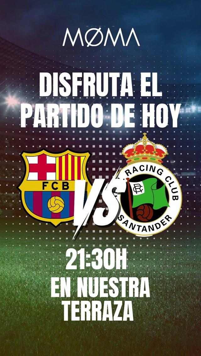 FC Barcelona vs Racing Club Santander — match on terrace