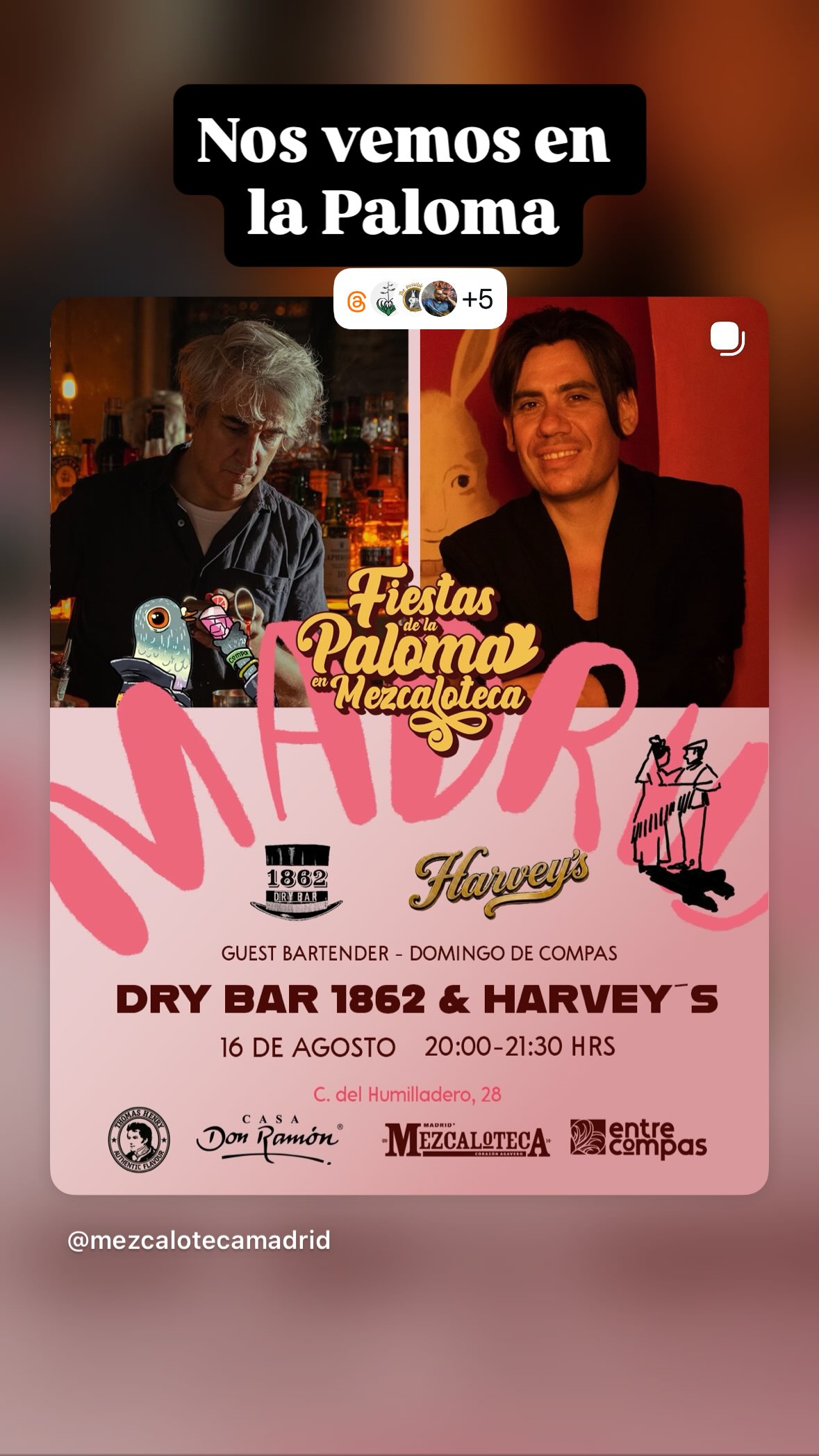 Fiestas de la Paloma en Mezcaloteca — Guest Bartender