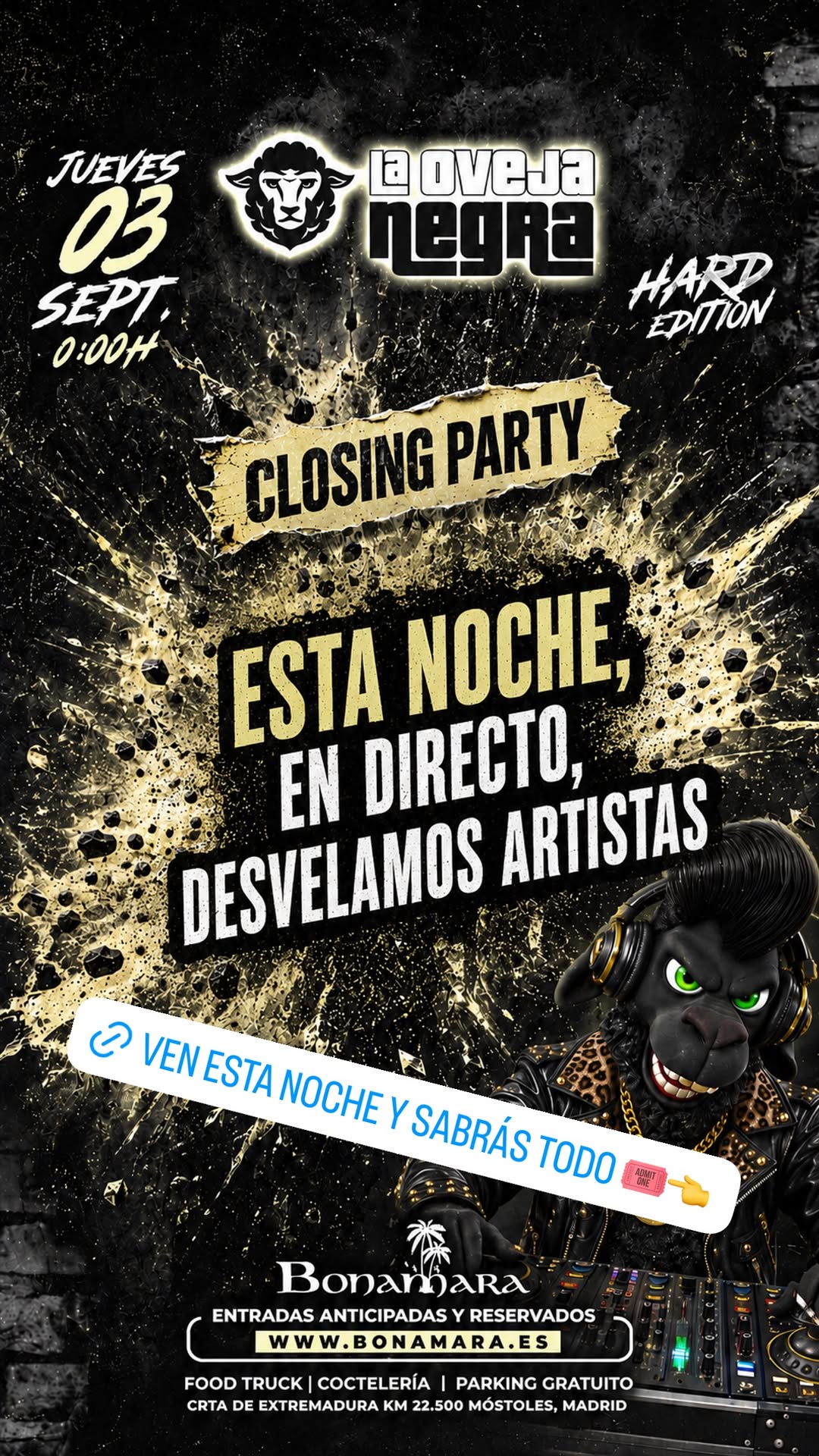 La Oveja Negra — Closing Party (Hard Edition)