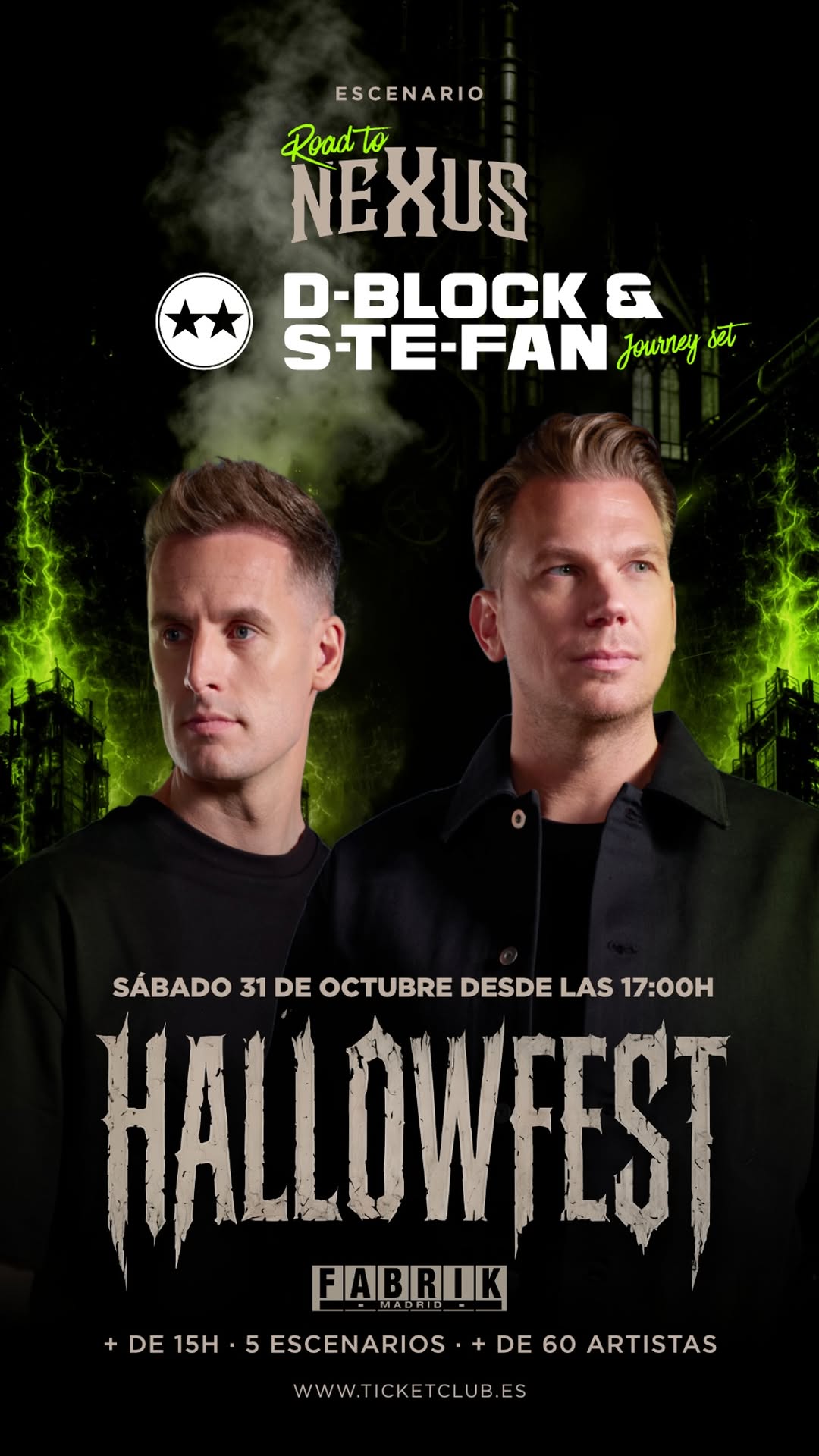 HALLOWFEST at Fabrik — Charlotte de Witte, D-Block & S-Te-Fan & more