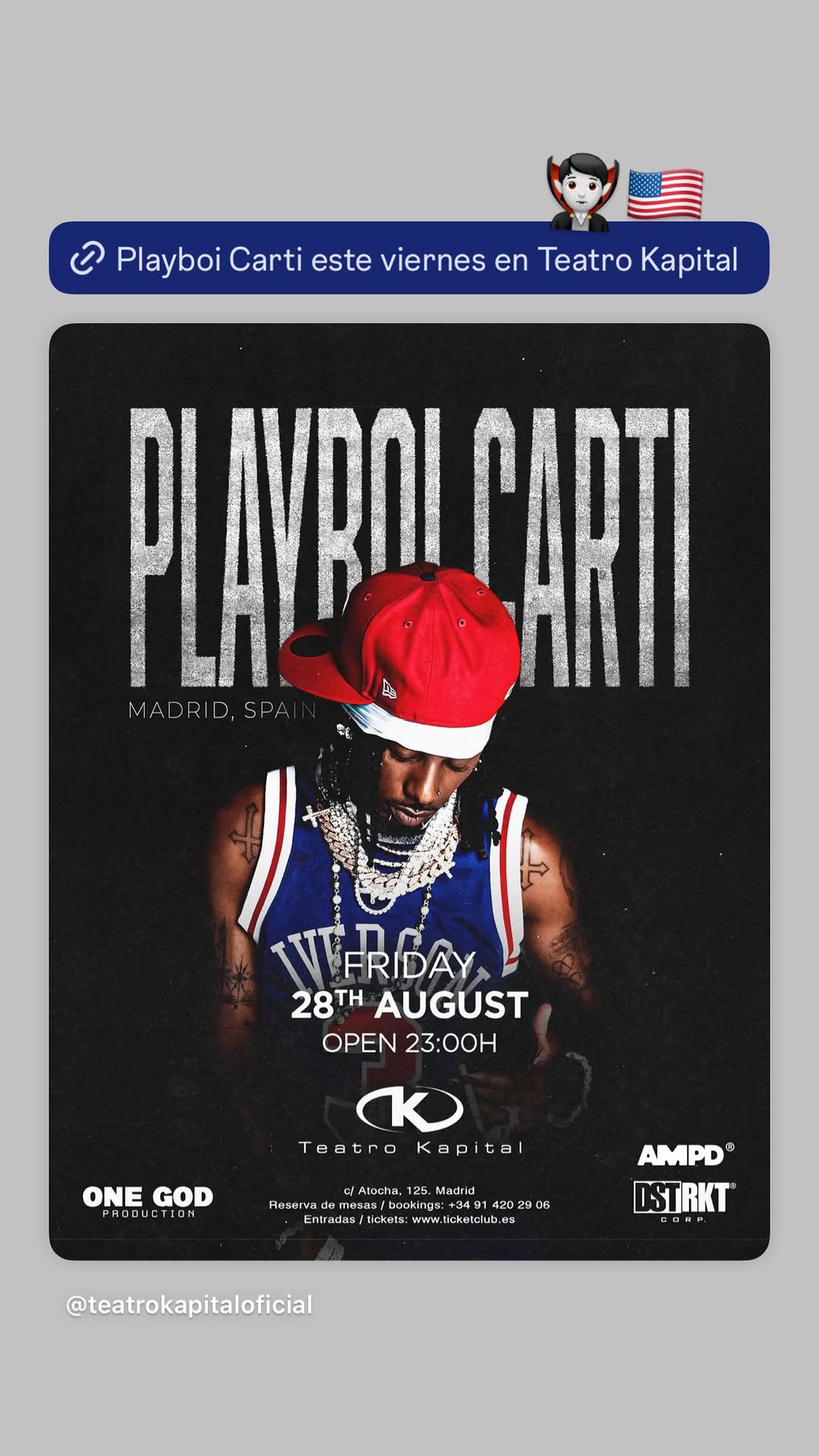 Playboi Carti at Teatro Kapital (Madrid)