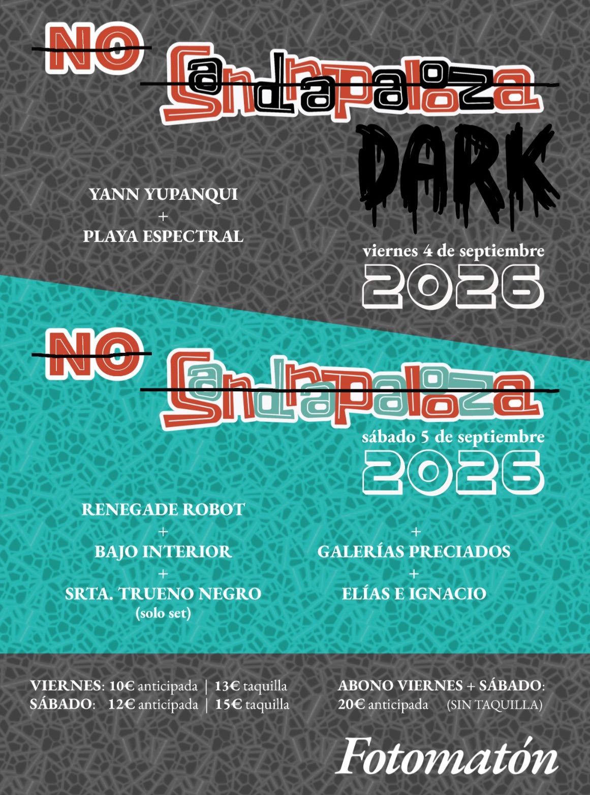 NO SANDRAPALOOZA — Day 2 (Bright night)