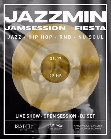 Jazzmin Jam (weekly Friday jam + party)