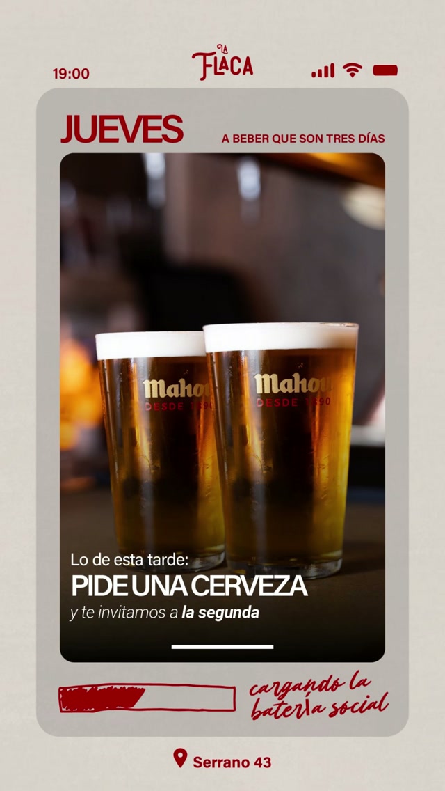 Thursday beer deal (Pide una cerveza, te invitamos a la segunda)