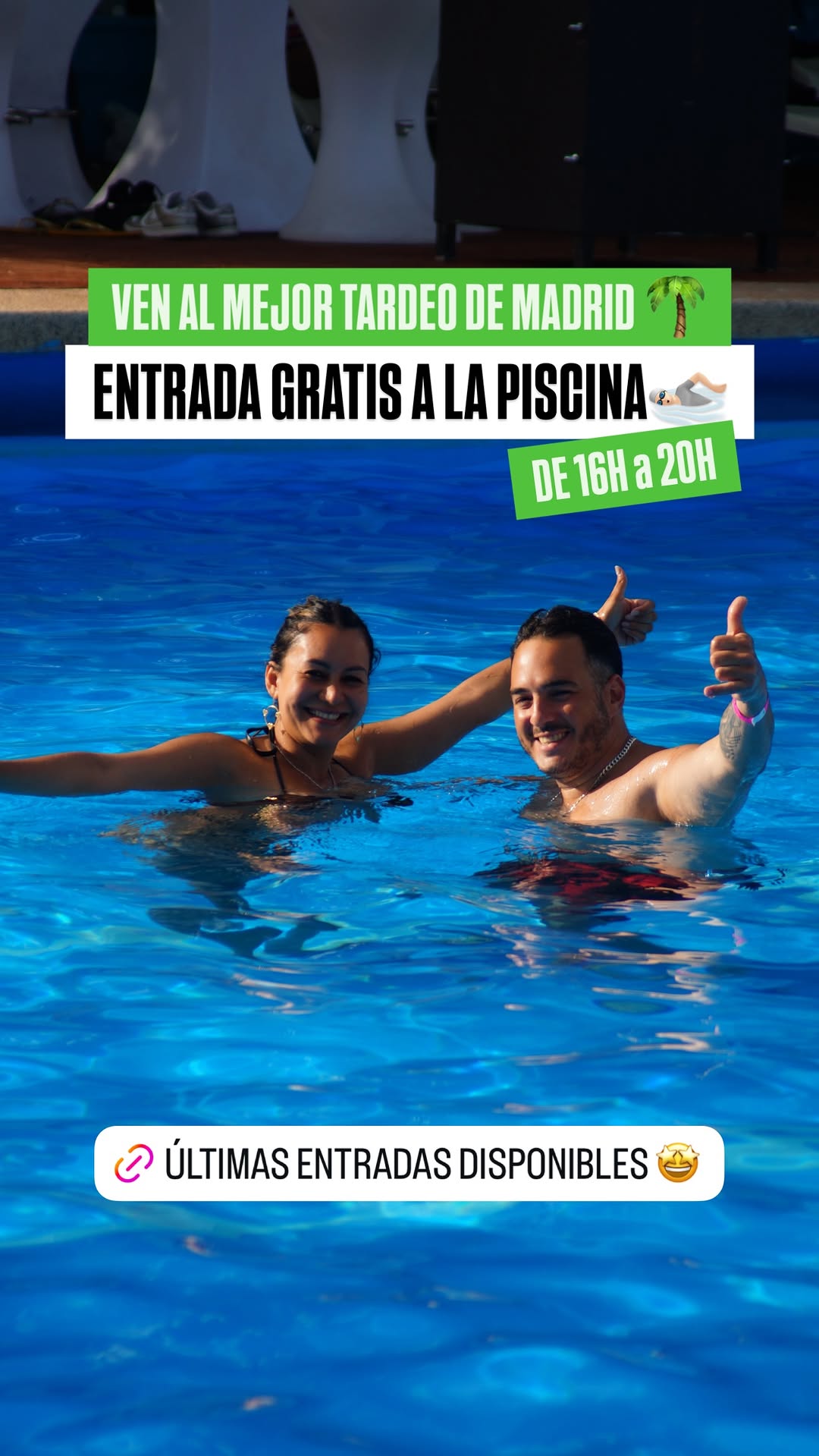Entrada gratis a la piscina (con entrada al evento)