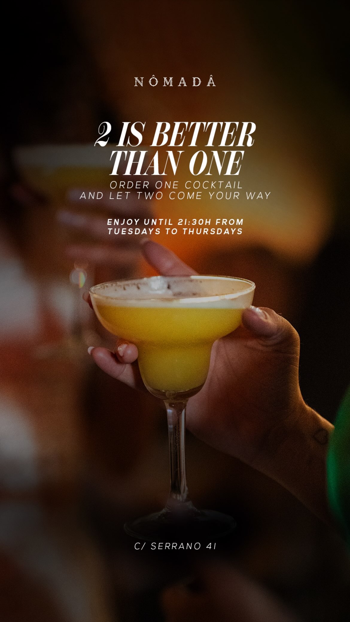 2 Is Better Than One — Cocktail offer
