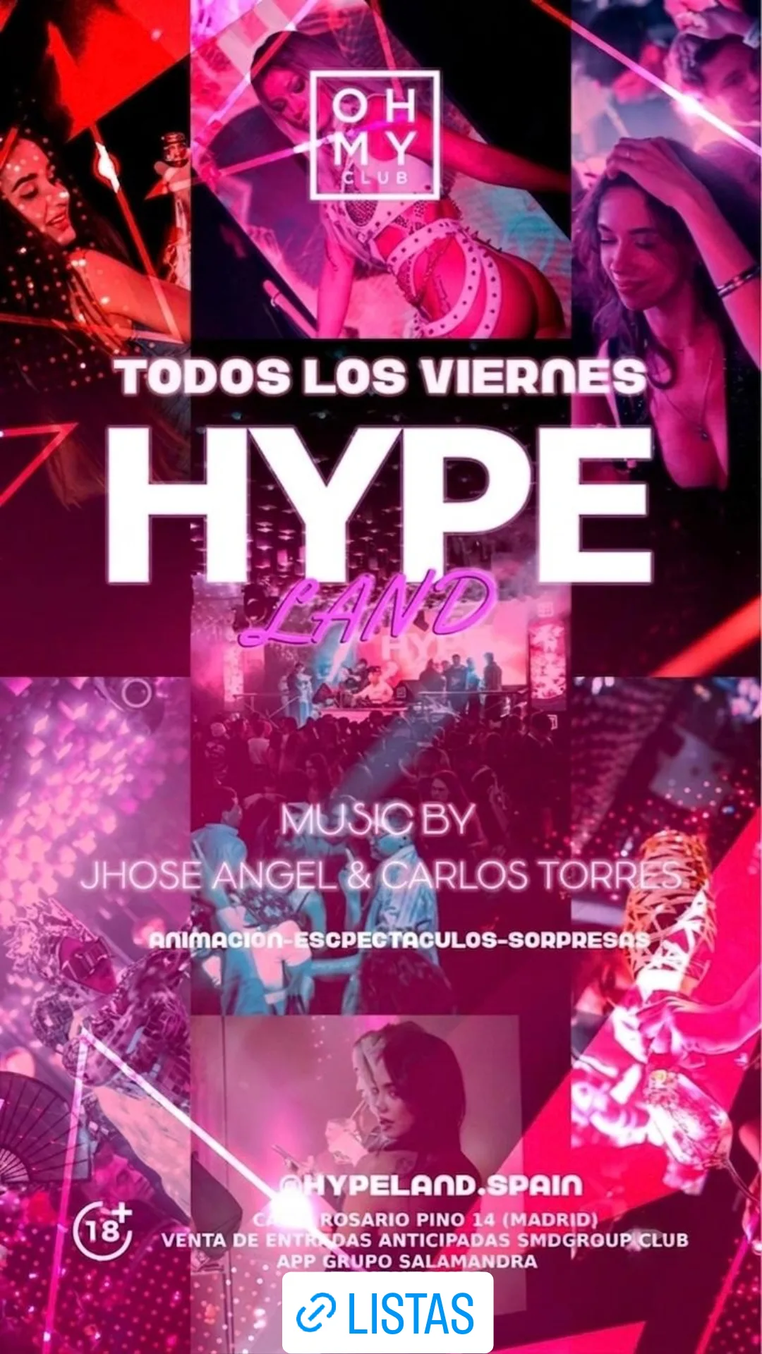 Hype Land — Fridays at Oh My Club