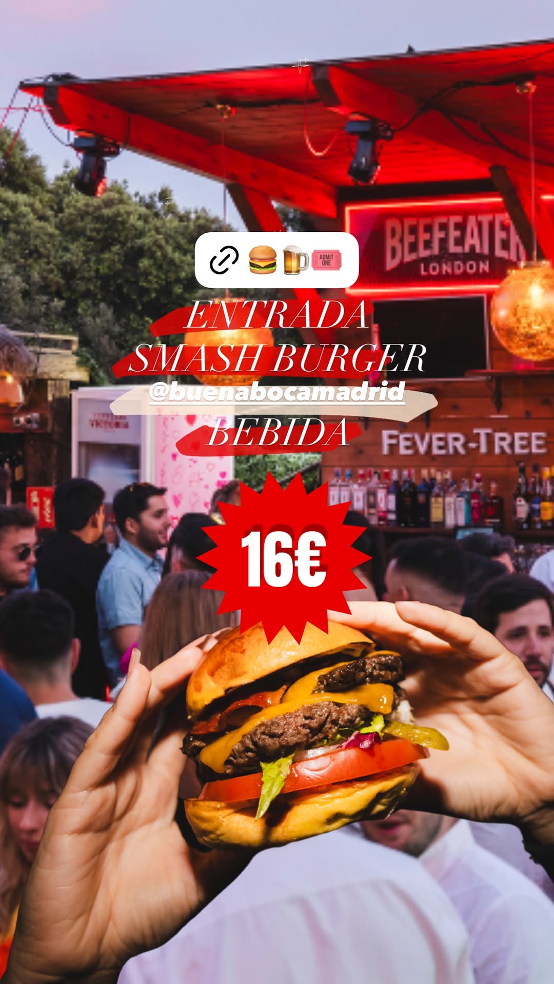 Smash Burger entry + drink — 16€