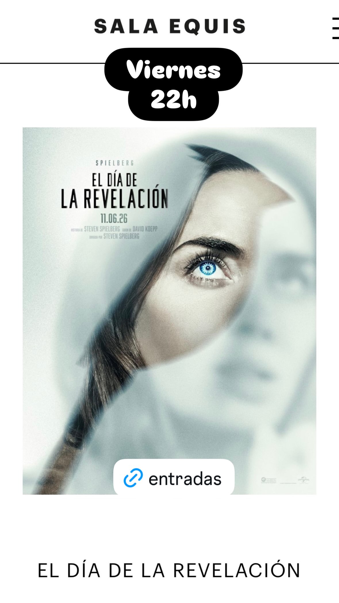 'El Día de la Revelación' — Friday night screening