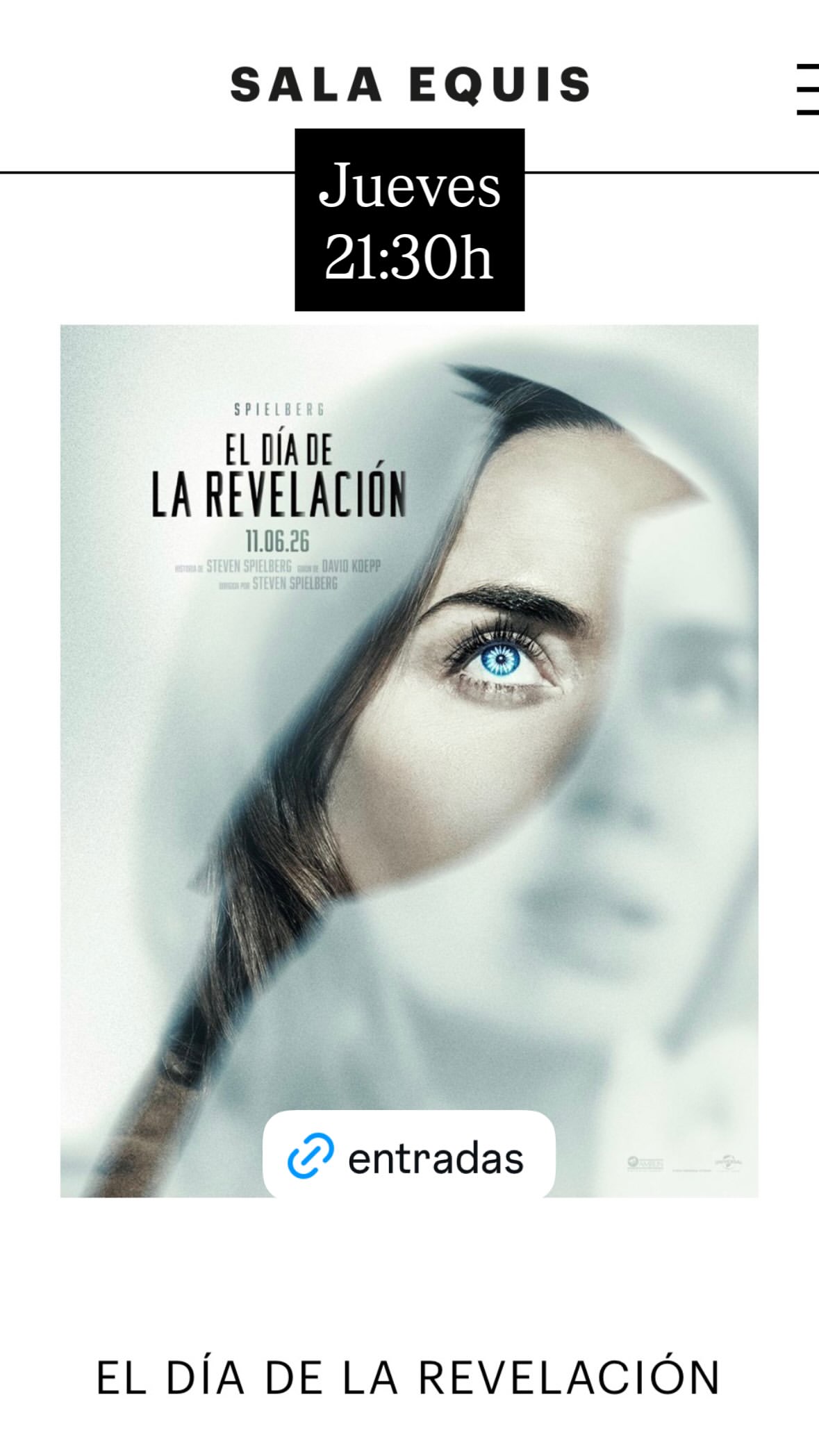 EL DÍA DE LA REVELACIÓN