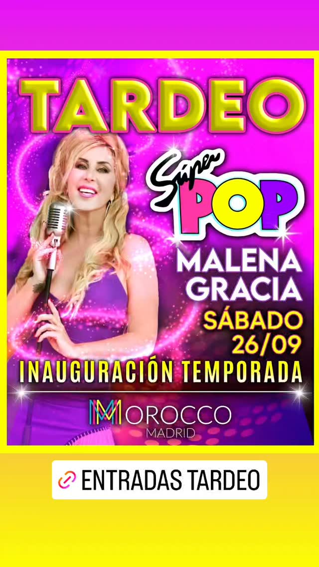 Tardeo Súper Pop — Malena Gracia
