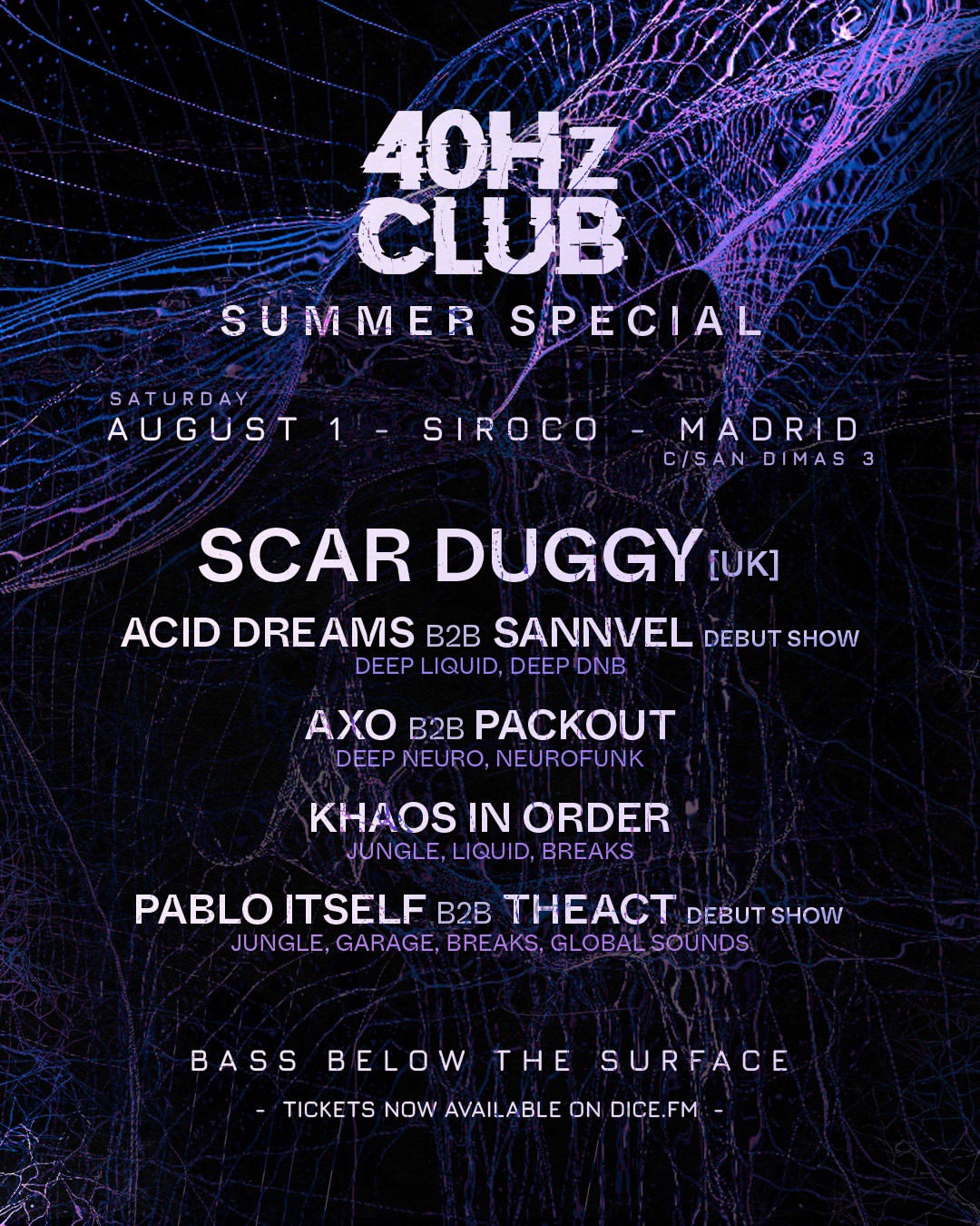 40HZ CLUB: Scar Duggy + local sets